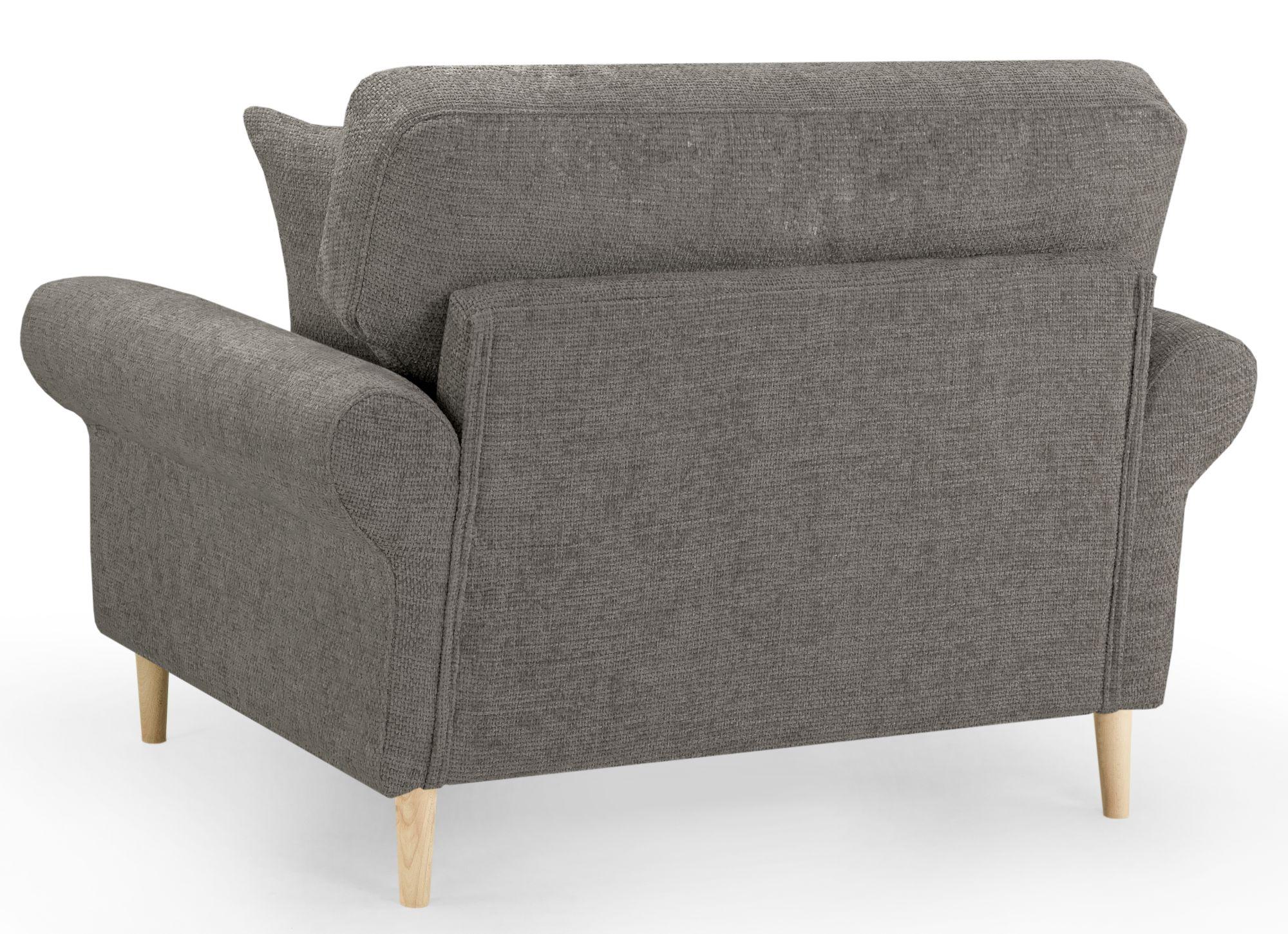 Product photograph of Florence Mocha Fabric Armchair from Choice Furniture Superstore.