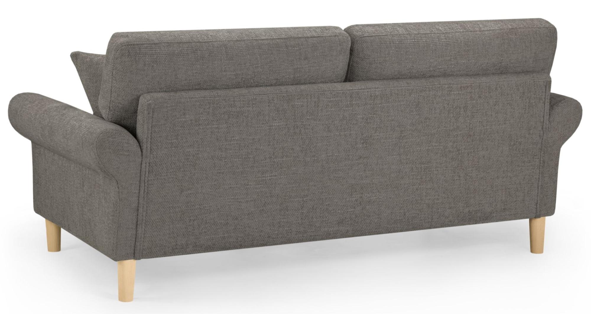 Product photograph of Florence Mocha Fabric 3 Seater Sofa from Choice Furniture Superstore.