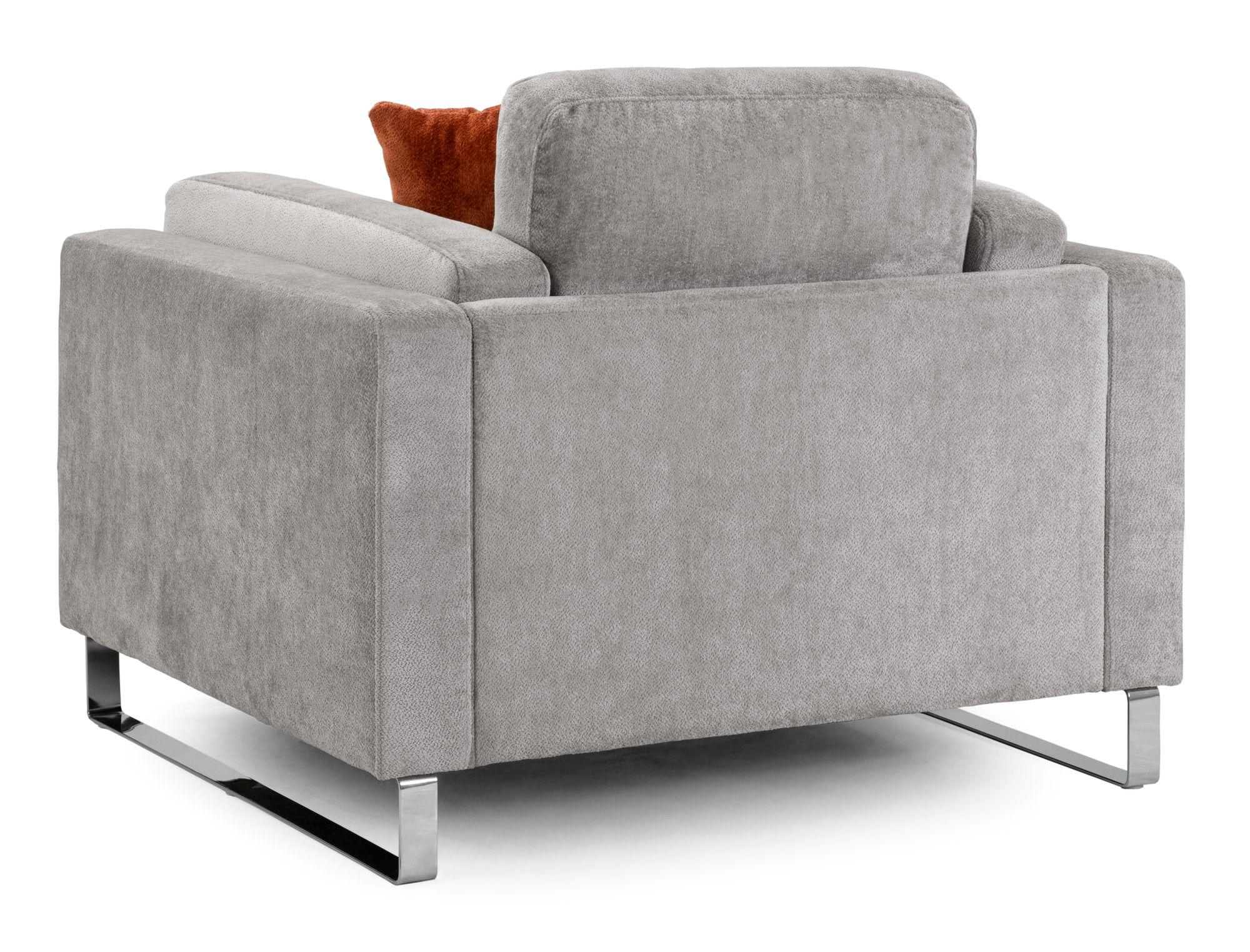 Product photograph of Kingston Grey Fabric Armchair from Choice Furniture Superstore.