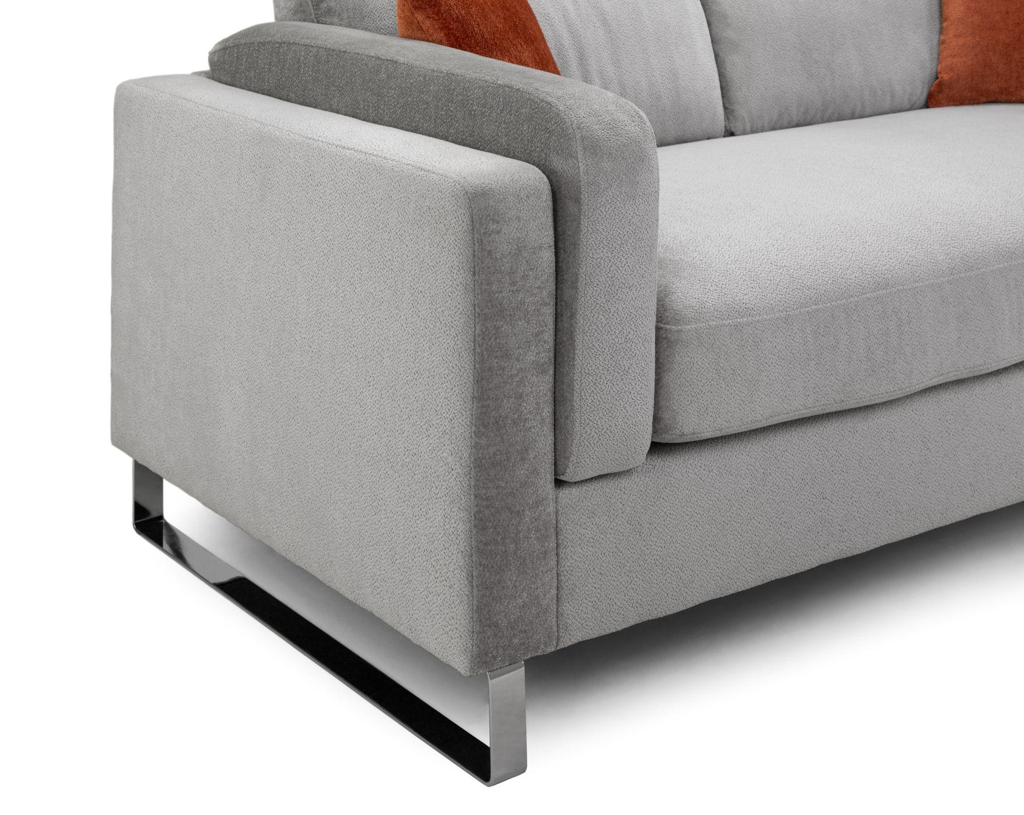 Product photograph of Kingston Grey Fabric 3 2 Seater Sofa from Choice Furniture Superstore.