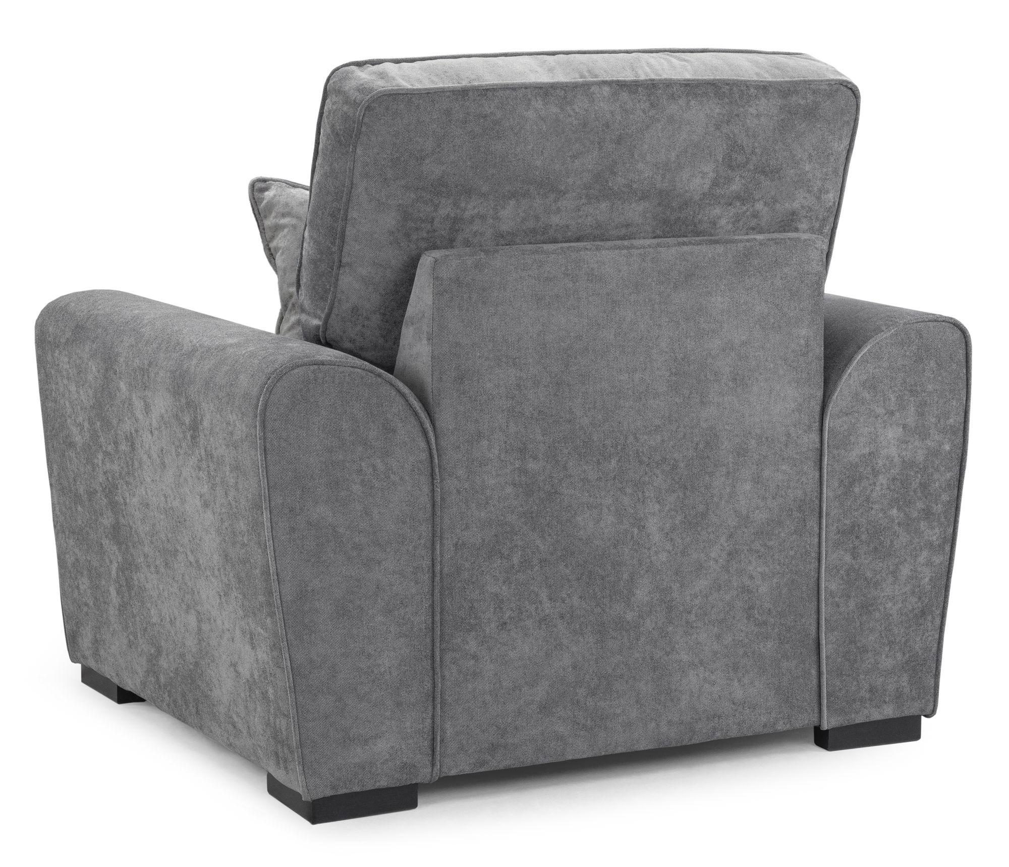Product photograph of Maxwell Grey Fabric Armchair from Choice Furniture Superstore.