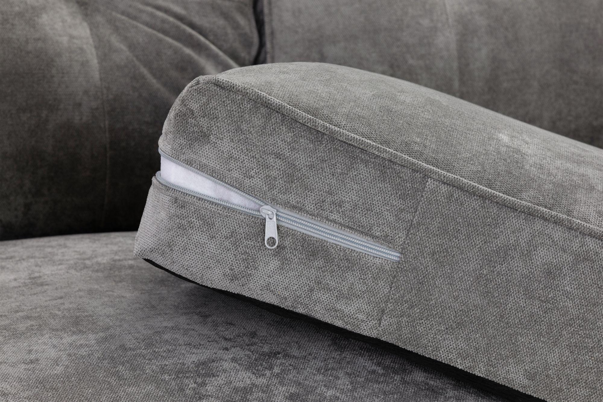 Product photograph of Maxwell Grey Fabric Armchair from Choice Furniture Superstore.