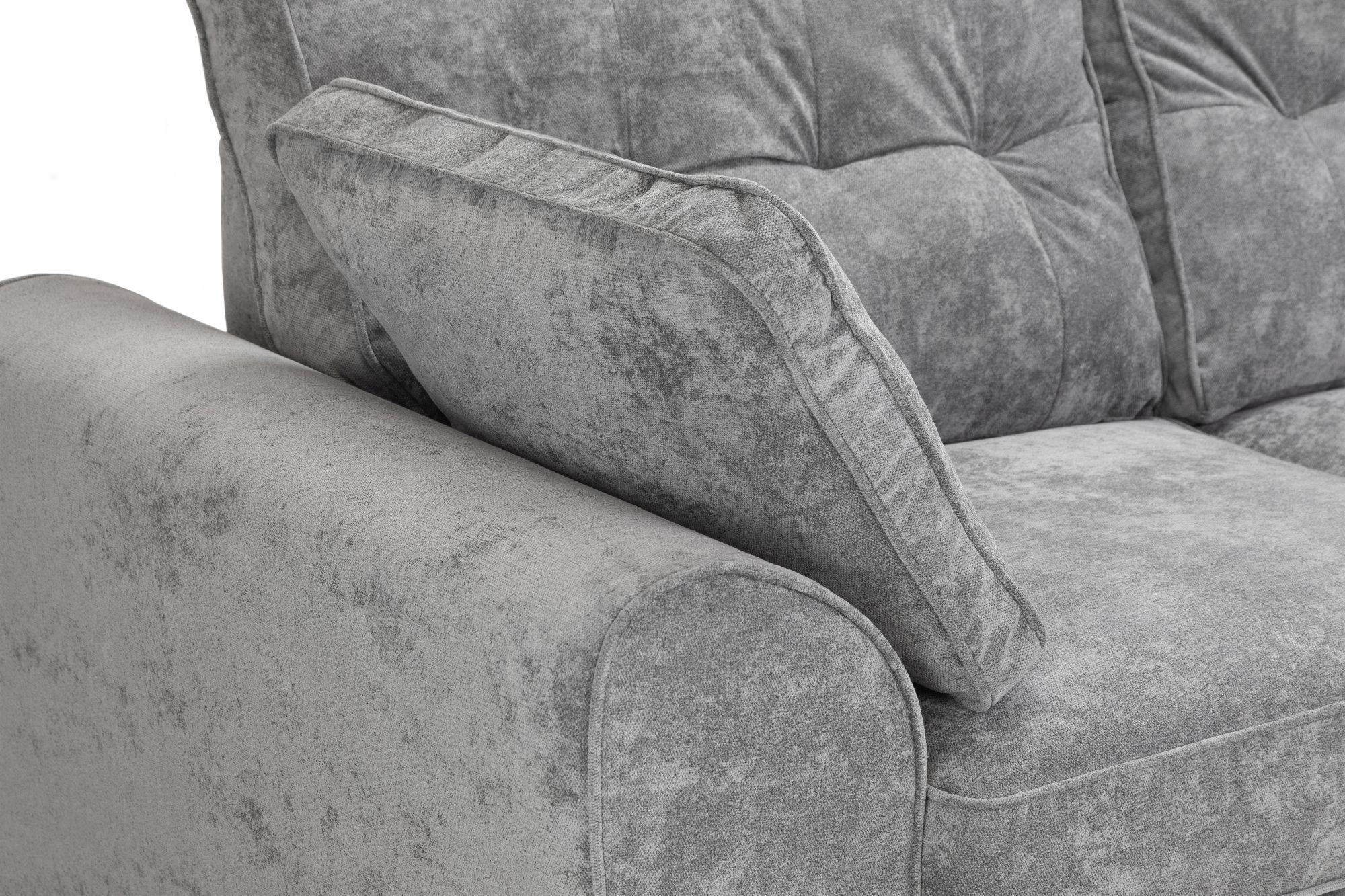 Product photograph of Maxwell Grey Fabric Large Corner Sofa from Choice Furniture Superstore.