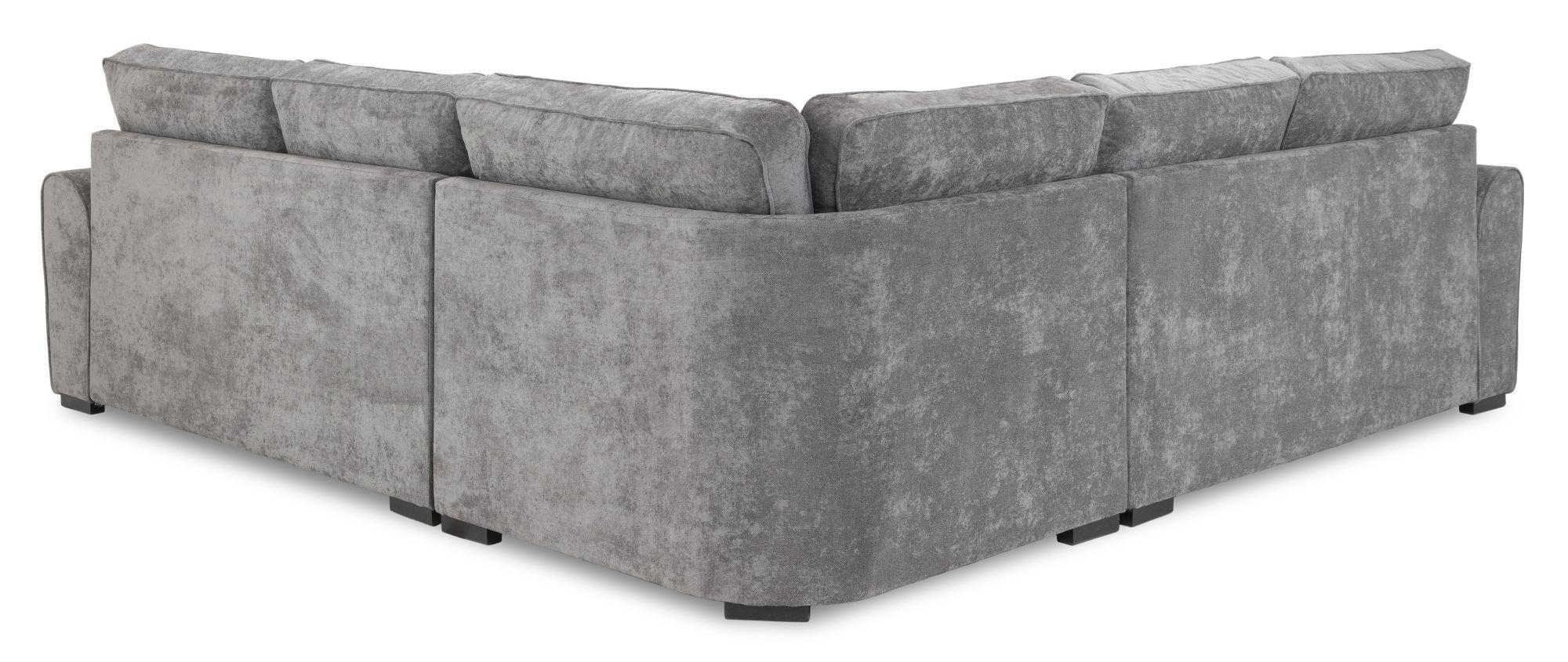 Product photograph of Maxwell Grey Fabric Large Corner Sofa from Choice Furniture Superstore.