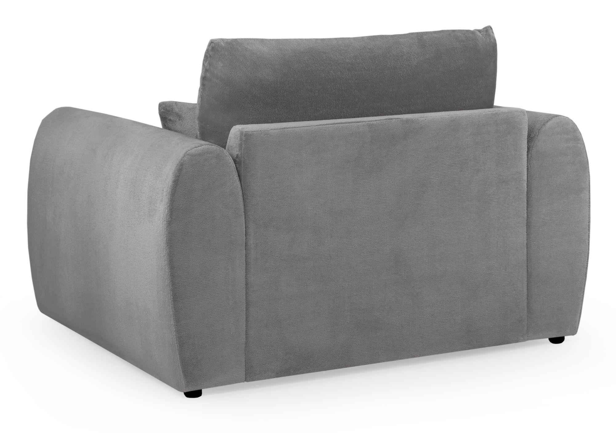 Product photograph of Mirabel Grey Fabric Armchair from Choice Furniture Superstore.