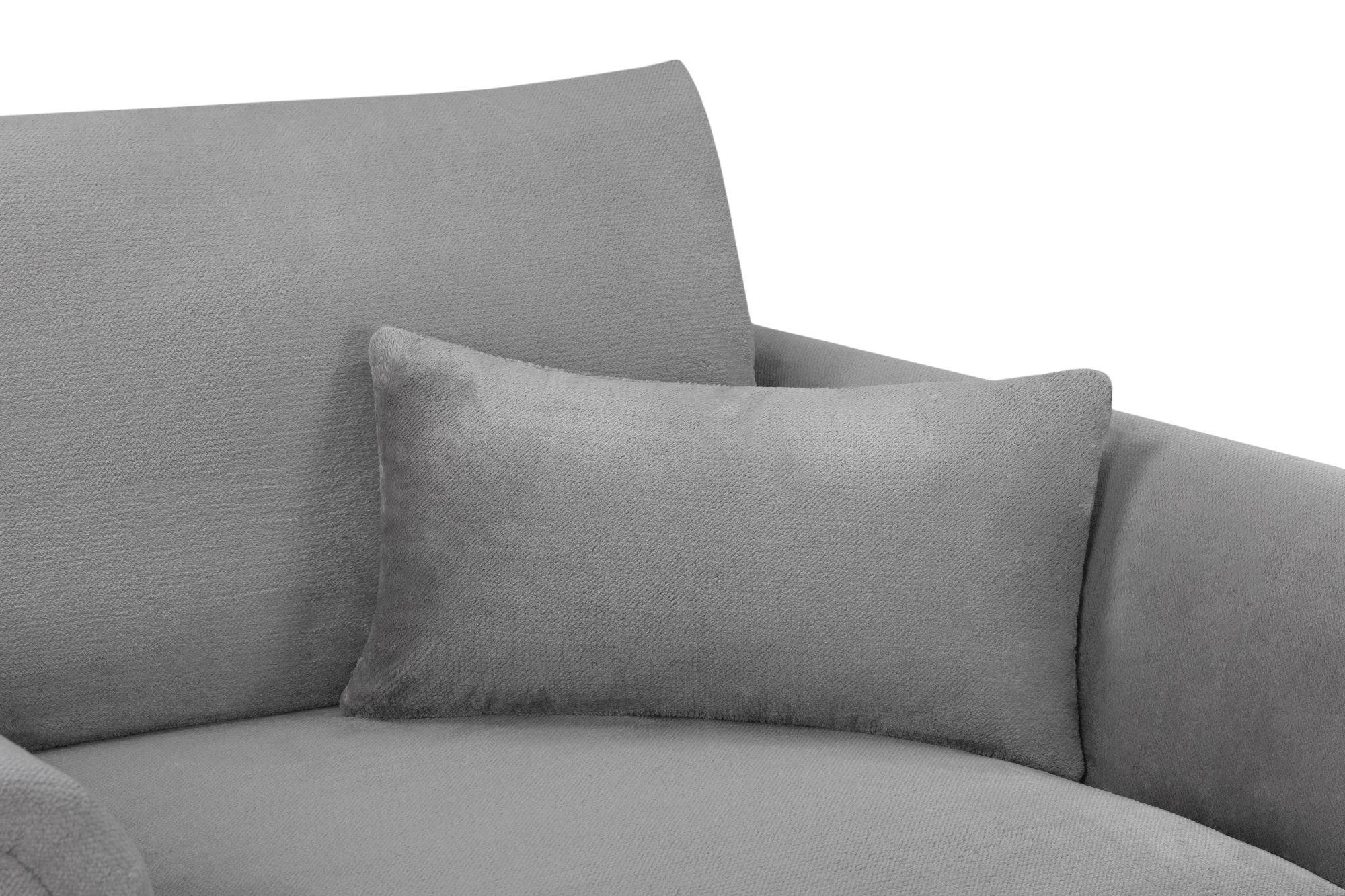 Product photograph of Mirabel Grey Fabric Armchair from Choice Furniture Superstore.