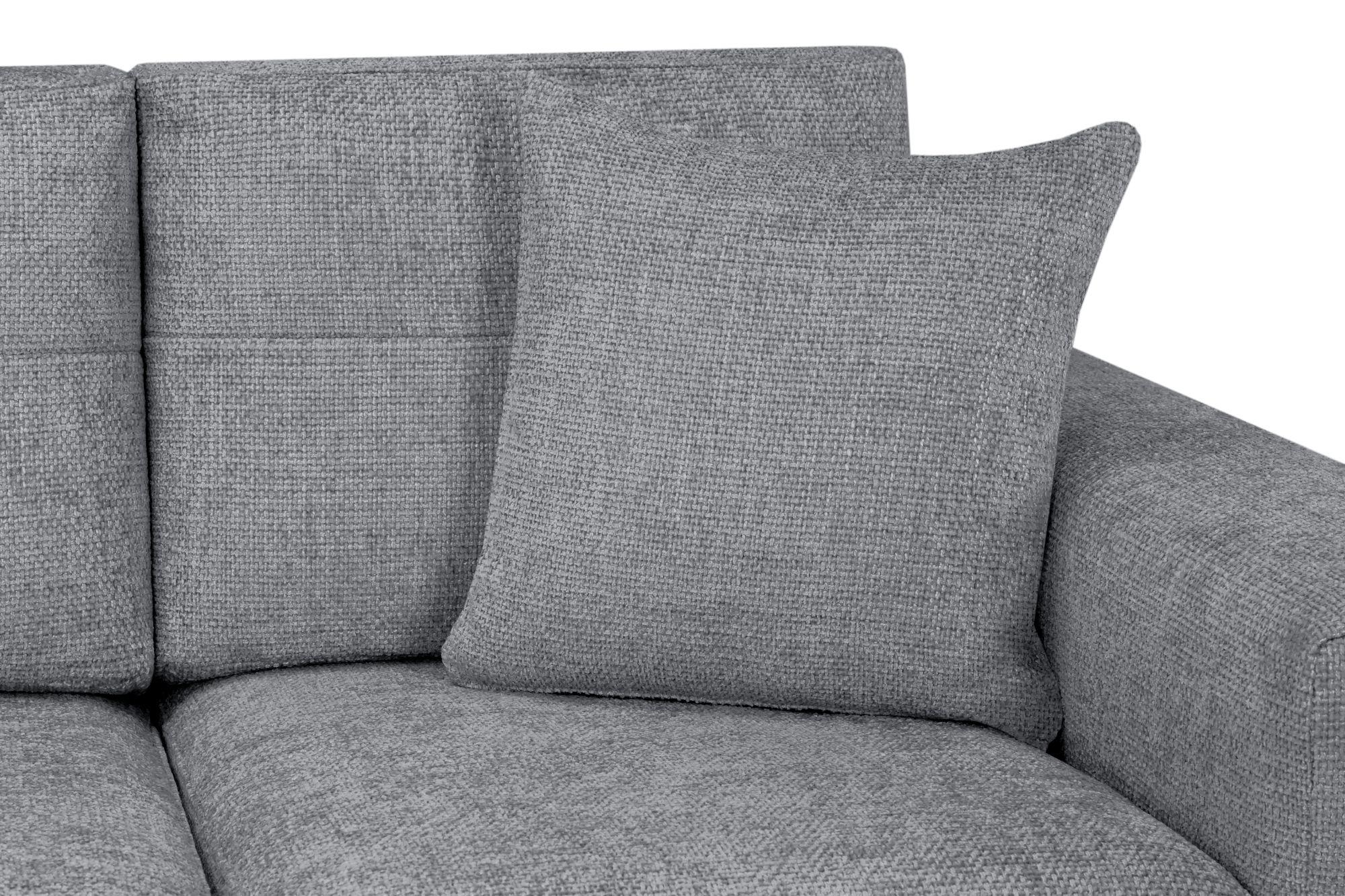 Chestnut Grey Fabric Large Corner Sofa CFS UK