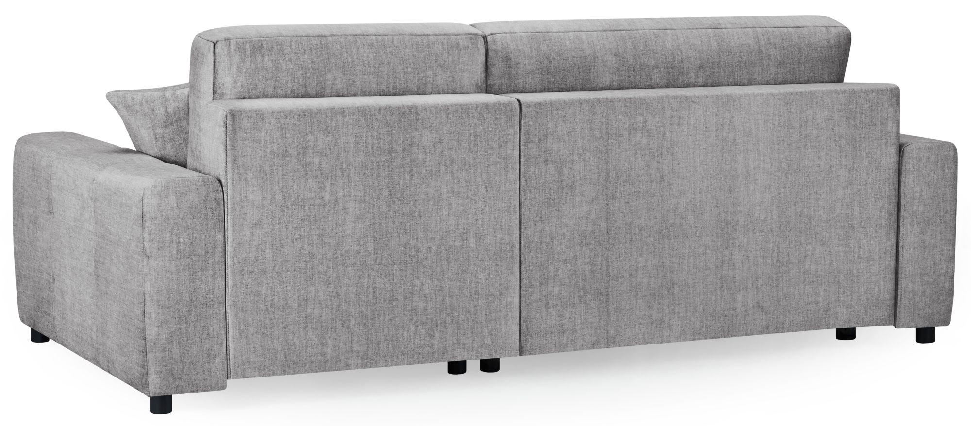 Product photograph of Luki Grey Fabric Right Hand Facing Corner Sofabed With Storage from Choice Furniture Superstore.