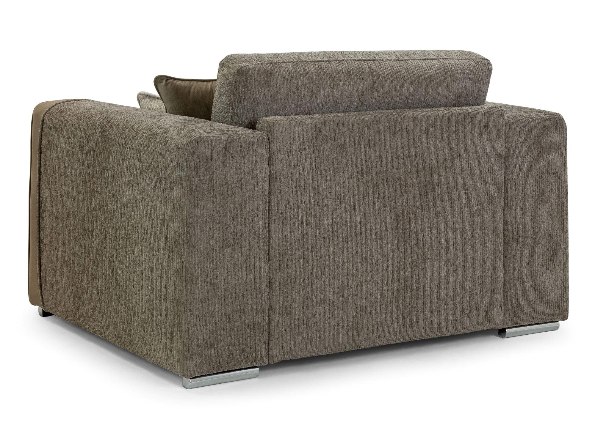 Product photograph of Naples Mocha Fabric Armchair from Choice Furniture Superstore.