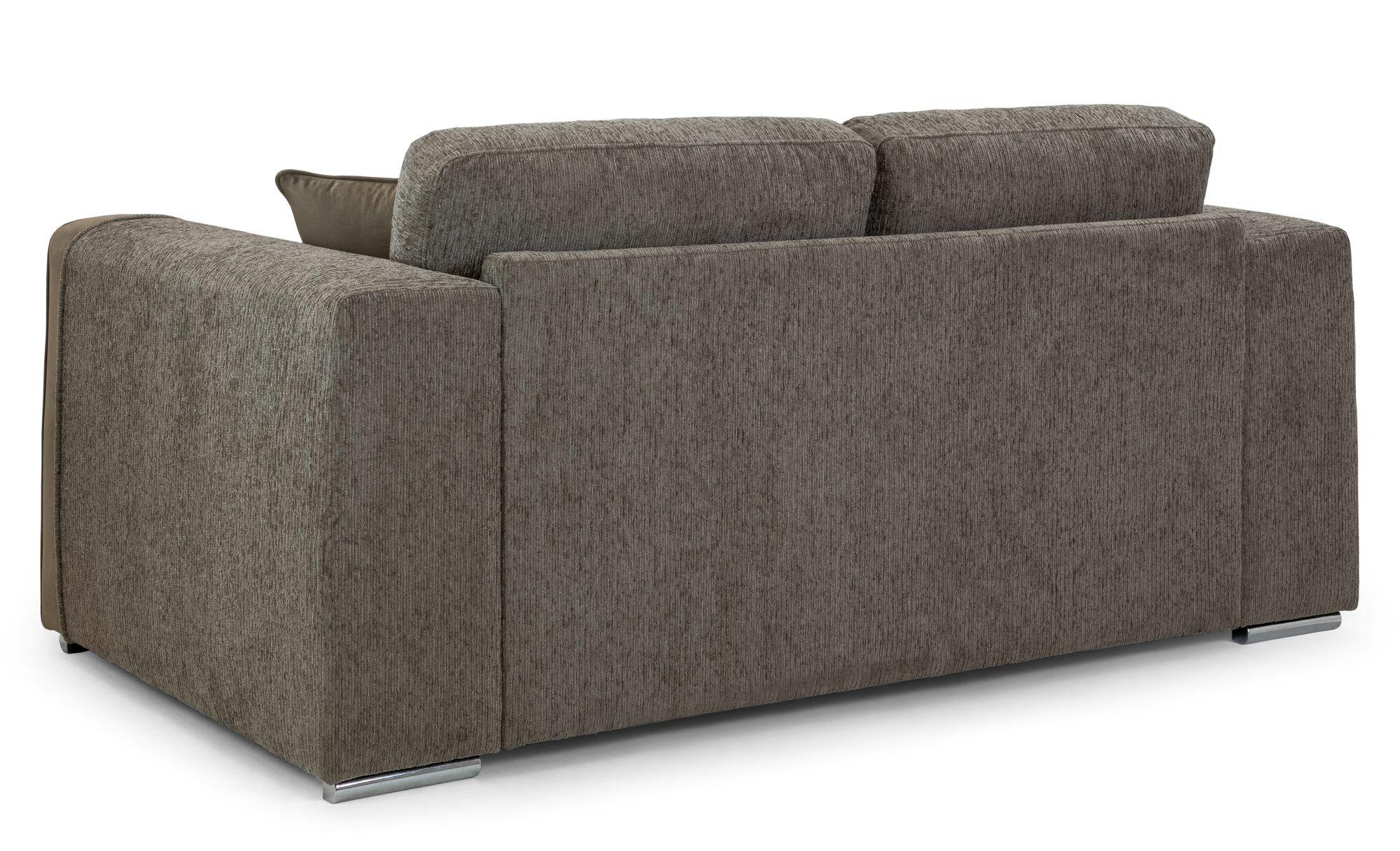 Product photograph of Naples Mocha Fabric 2 Seater Sofa from Choice Furniture Superstore.