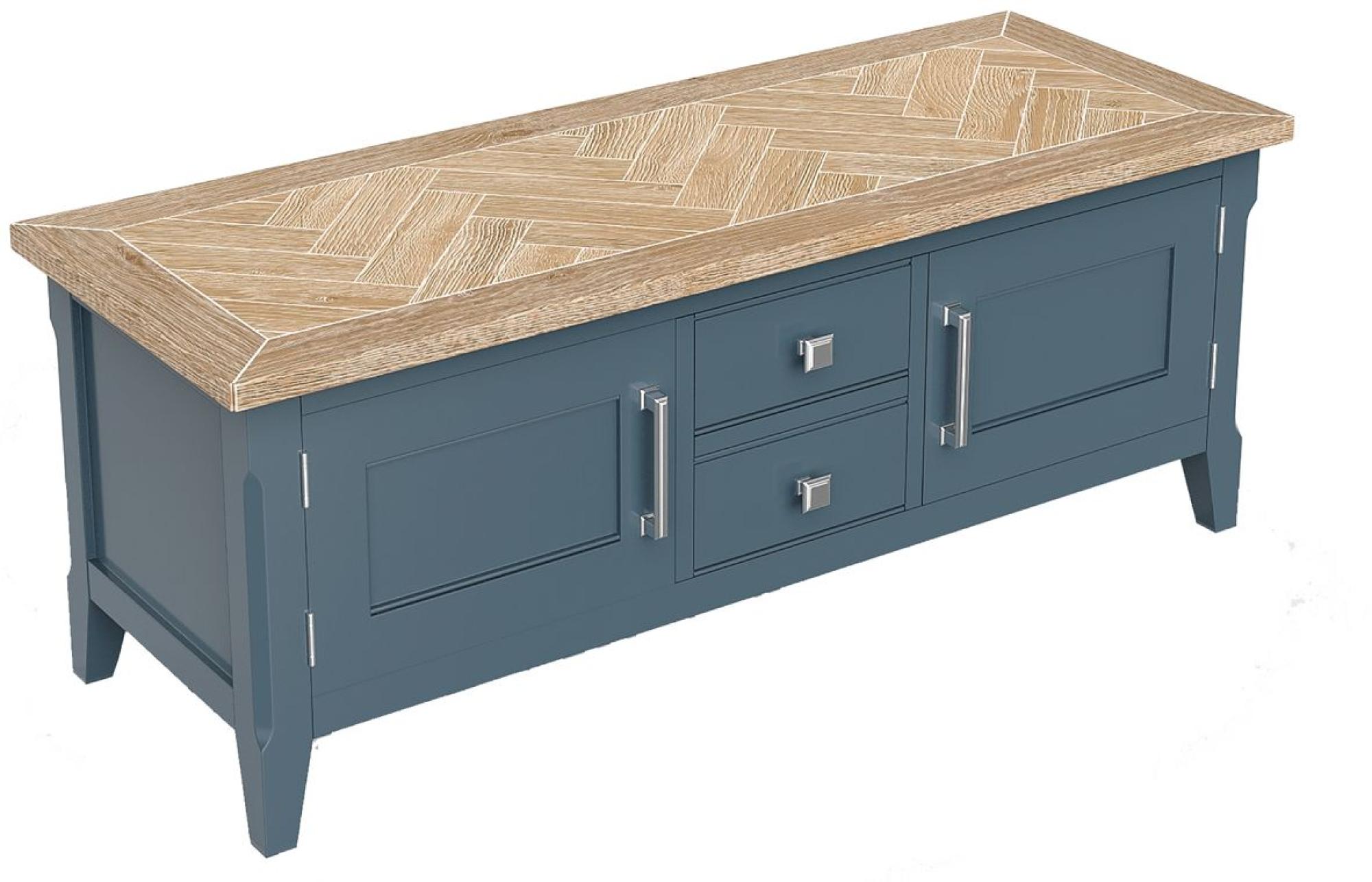 Product photograph of Signature Blue 120cm Tv Unit from Choice Furniture Superstore.