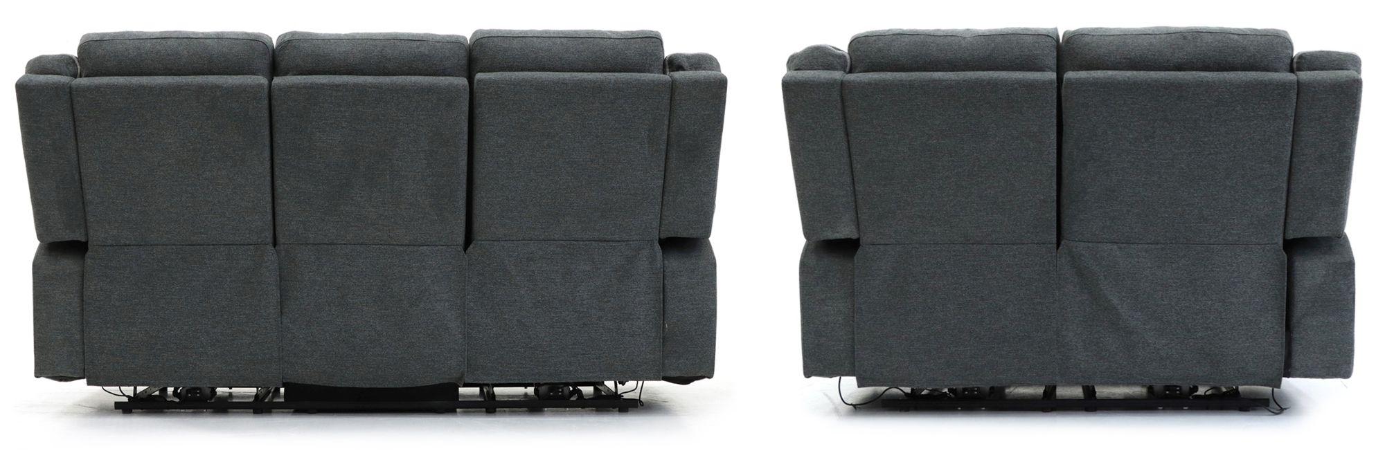 Product photograph of Alva Graphite Fabric Electric Recliner 3 2 Seater Sofa from Choice Furniture Superstore.