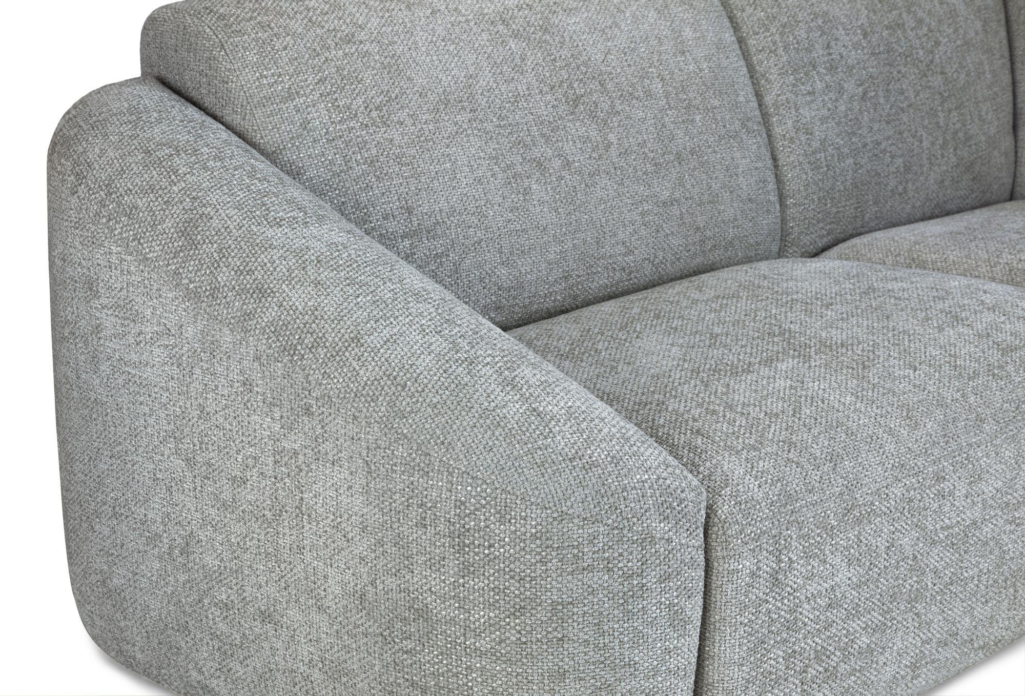 Product photograph of Tucano Grey Fabric Left Hand Facing Modular Corner Sofa from Choice Furniture Superstore.