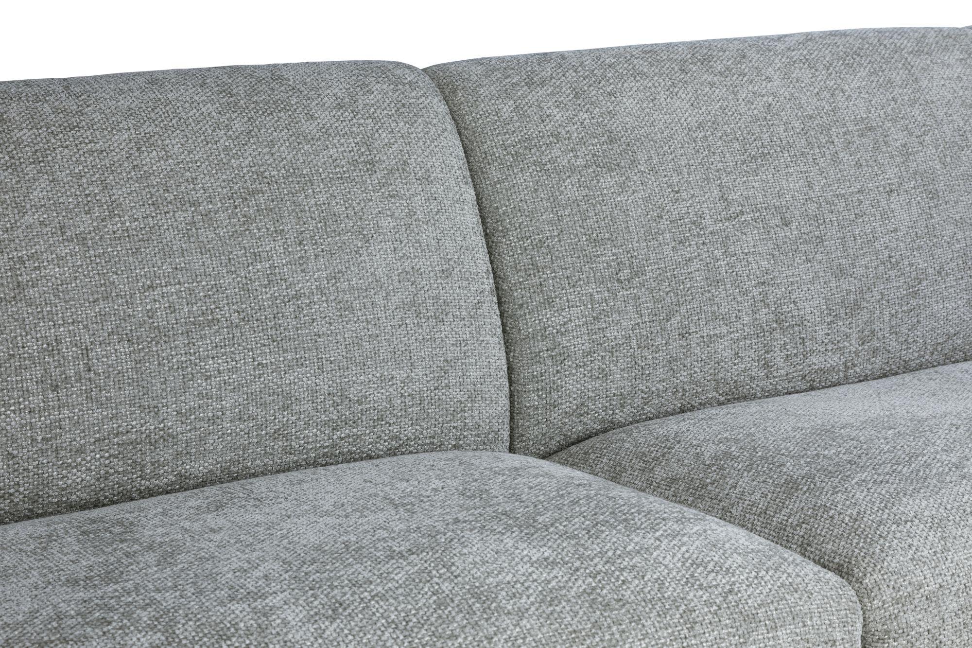 Product photograph of Tucano Grey Fabric Left Hand Facing Modular Corner Sofa from Choice Furniture Superstore.