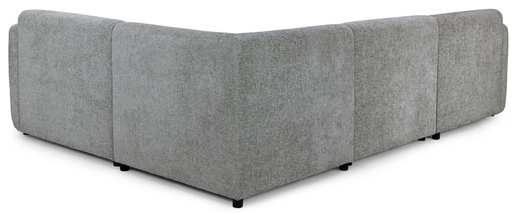 Product photograph of Tucano Grey Fabric Right Hand Facing Modular Corner Sofa from Choice Furniture Superstore.