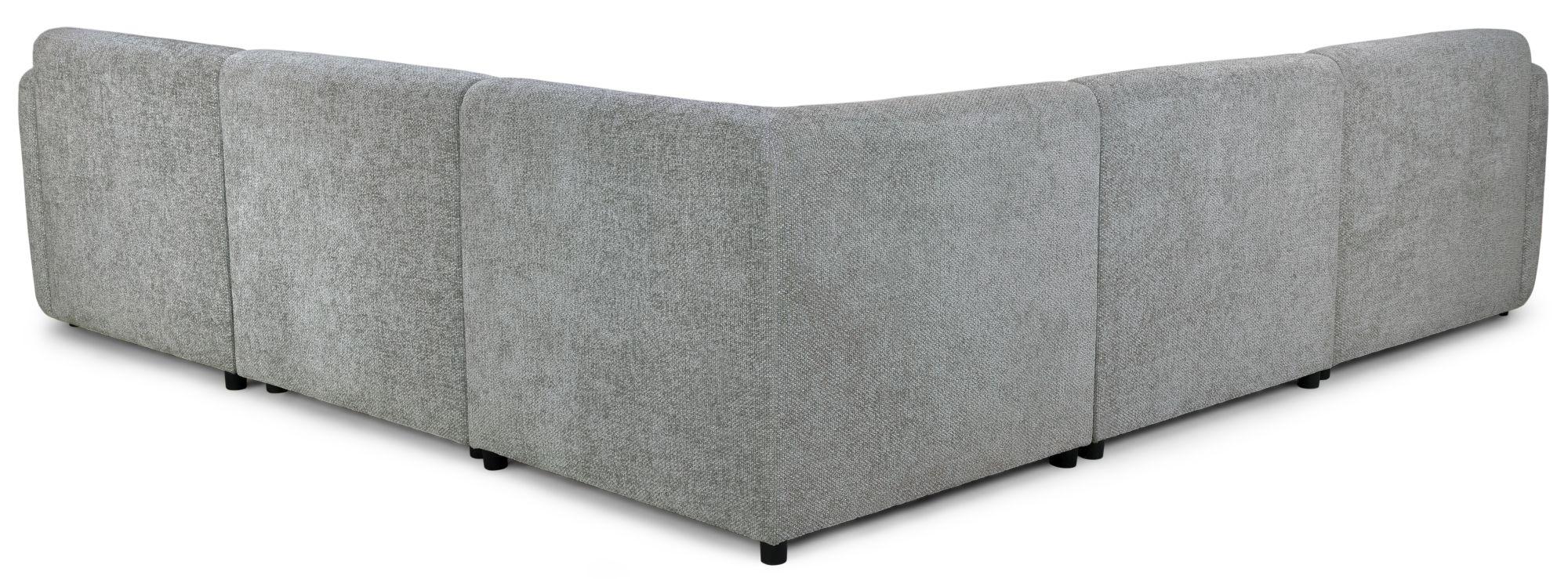 Product photograph of Tucano Grey Fabric Modular Large Corner Sofa from Choice Furniture Superstore.