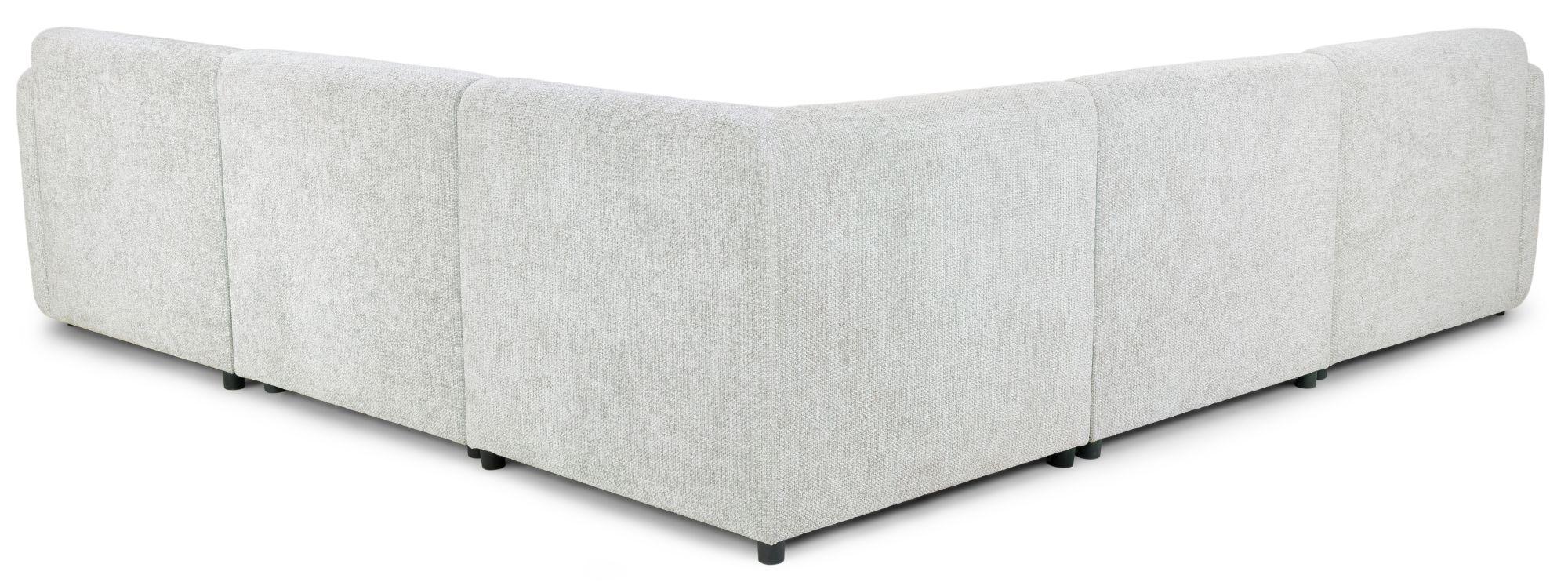 Product photograph of Tucano Ivory Fabric Modular Large Corner Sofa from Choice Furniture Superstore.