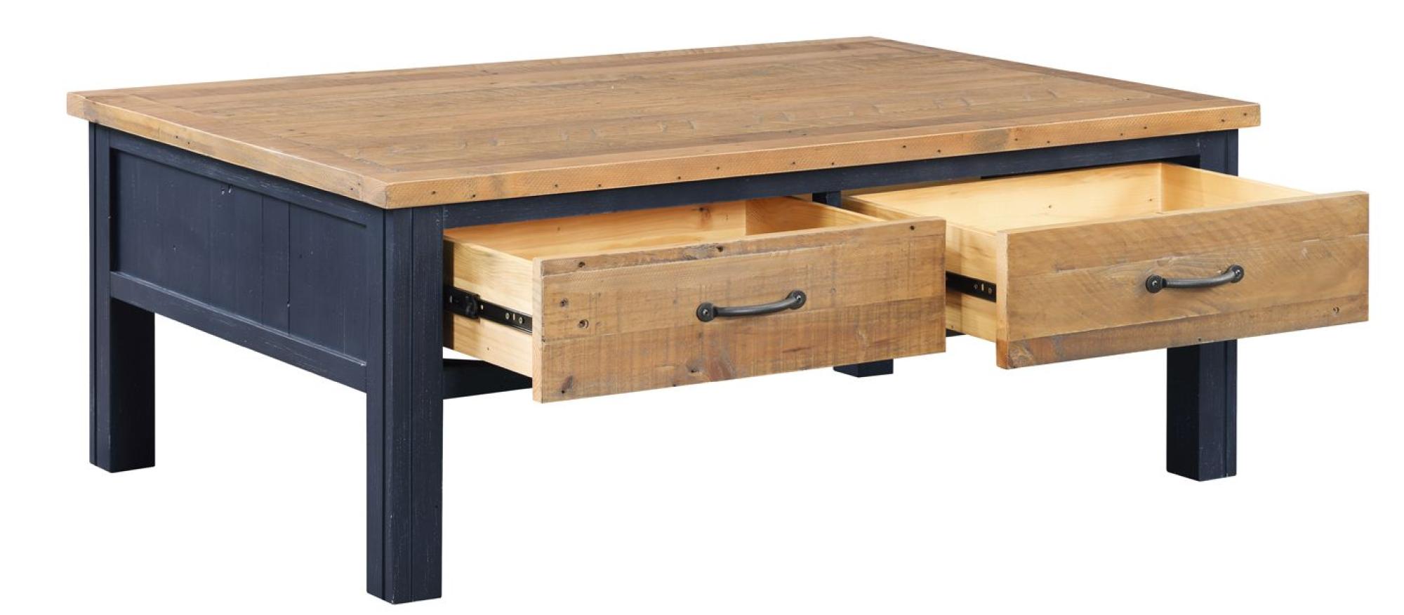 Product photograph of Splash Of Blue 4 Drawer Coffee Table from Choice Furniture Superstore.