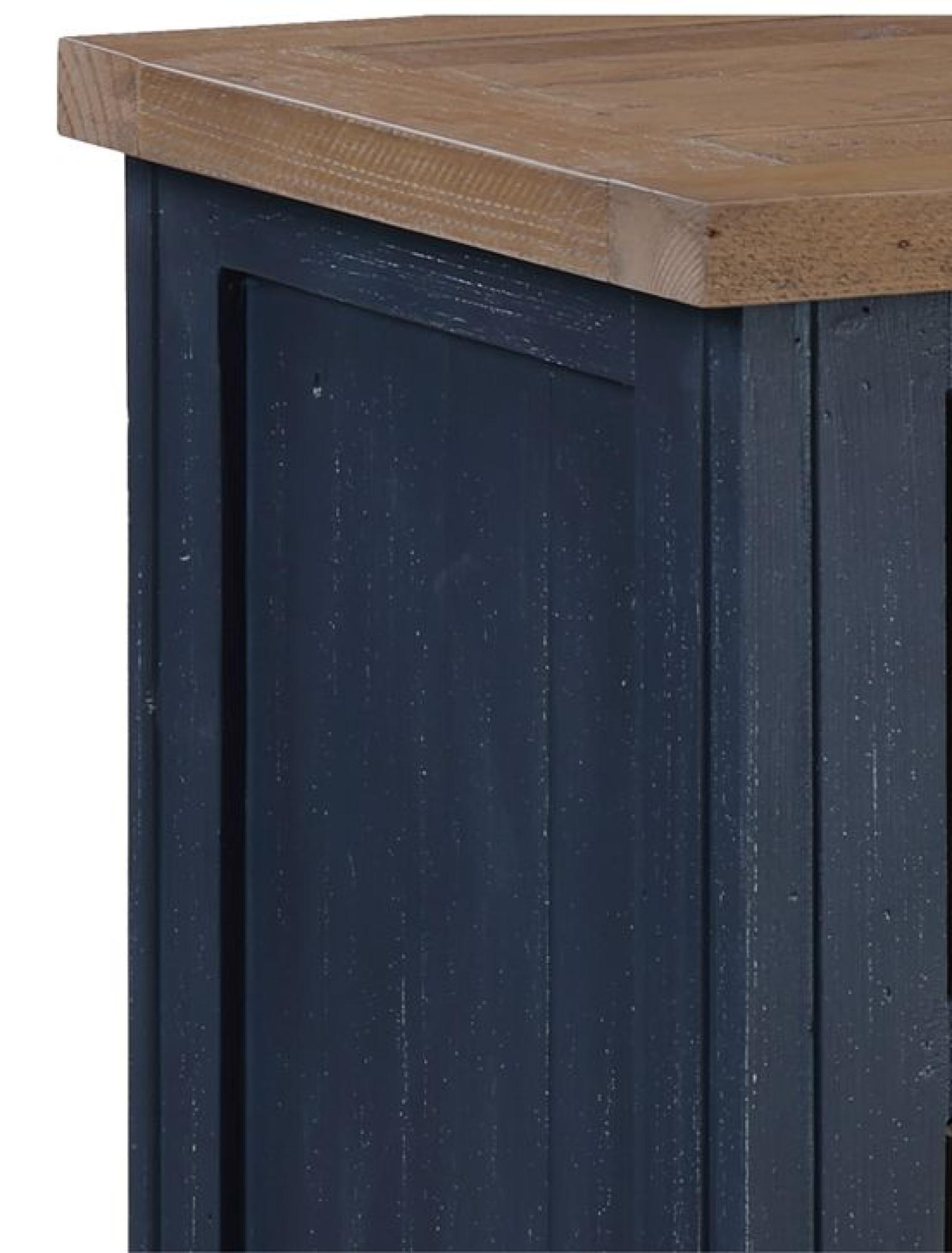 Product photograph of Splash Of Blue 4 Drawer Hall Table from Choice Furniture Superstore.