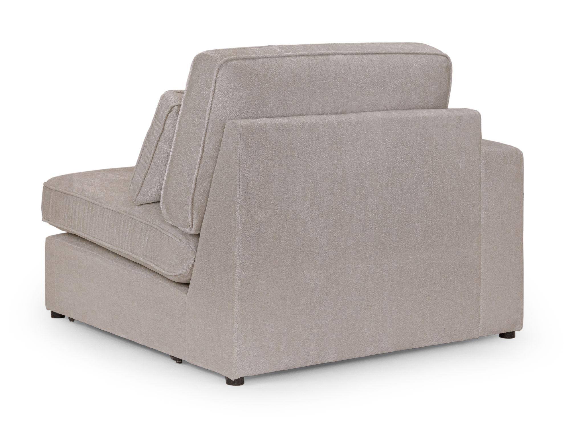 Product photograph of Kiana Mocha Fabric Left Hand Facing Modular Arm Chair from Choice Furniture Superstore.