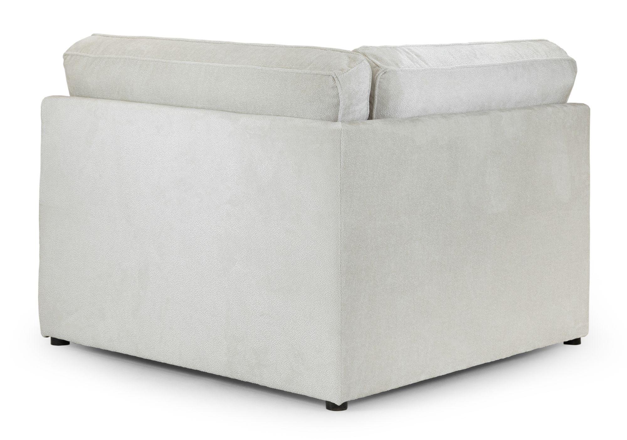 Product photograph of Kiana Ivory Fabric Modular Corner Sofa from Choice Furniture Superstore.