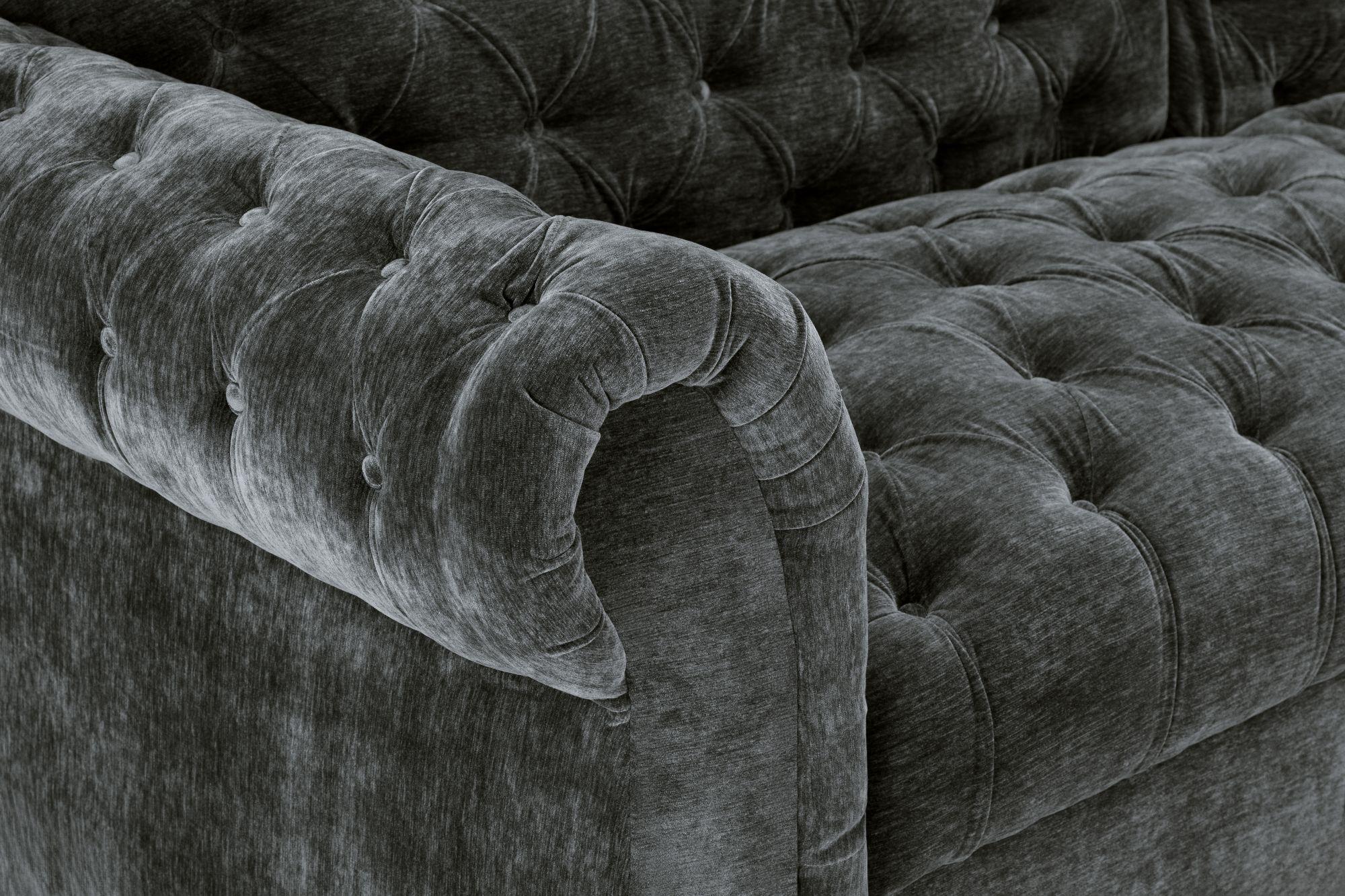 Product photograph of Jubilee Charcoal Fabric 3 Seater Sofa from Choice Furniture Superstore.