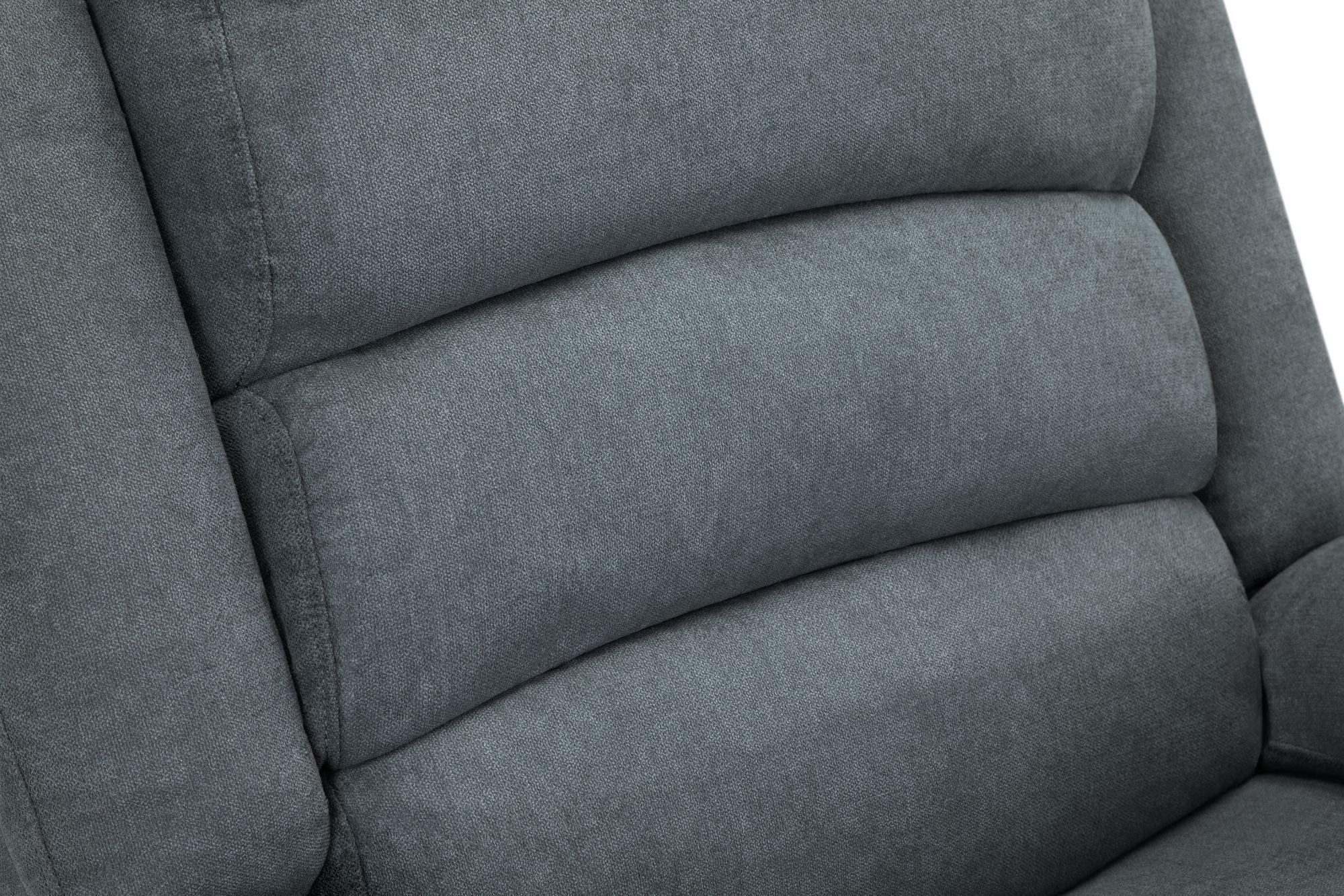 Product photograph of Sable Grey Fabric Recliner Armchair from Choice Furniture Superstore.