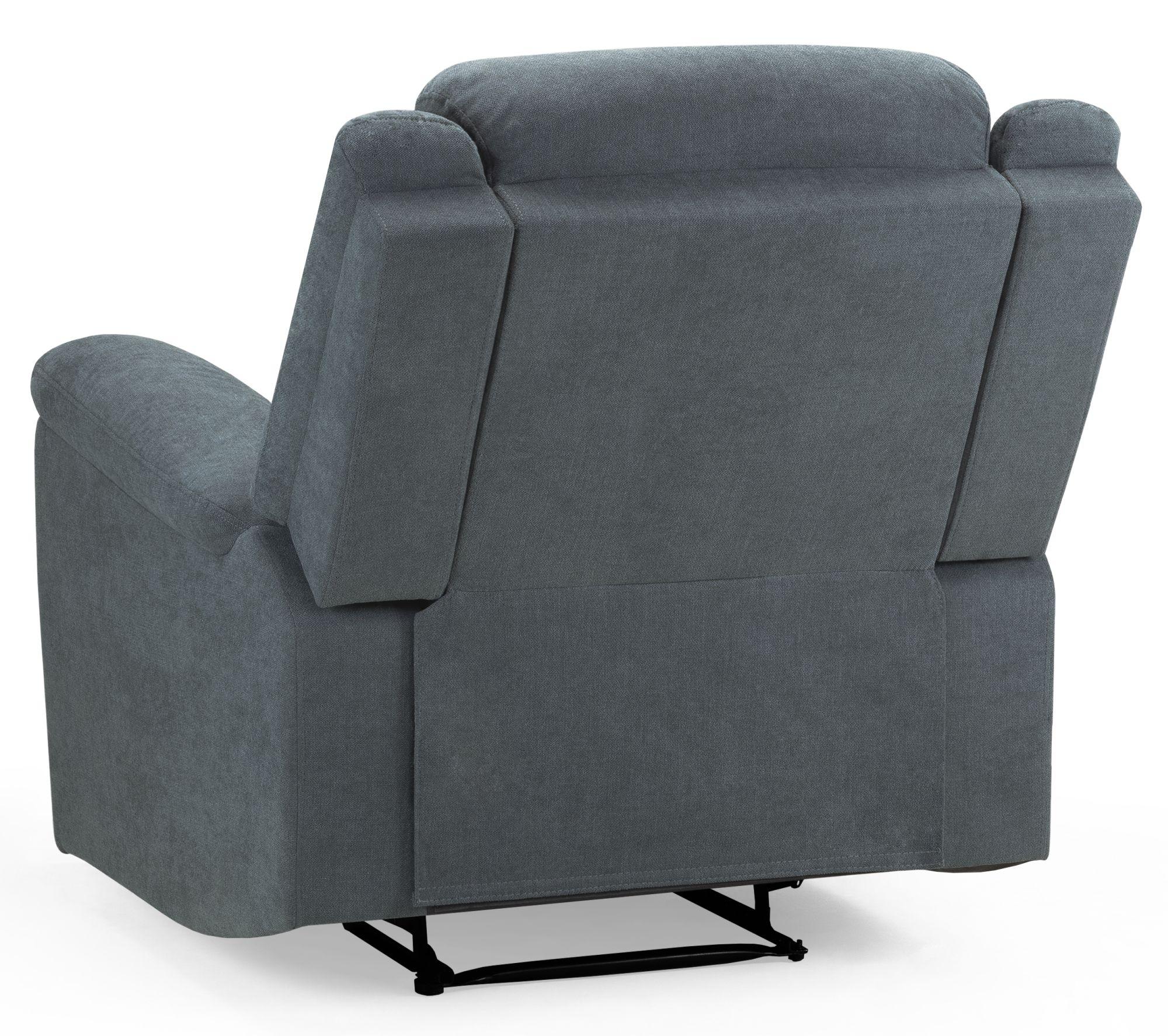 Product photograph of Sable Grey Fabric Recliner Armchair from Choice Furniture Superstore.