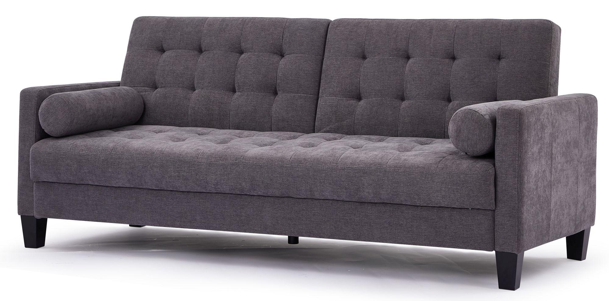 Product photograph of Halia Dark Grey Fabric 3 Seater Sofabed from Choice Furniture Superstore.