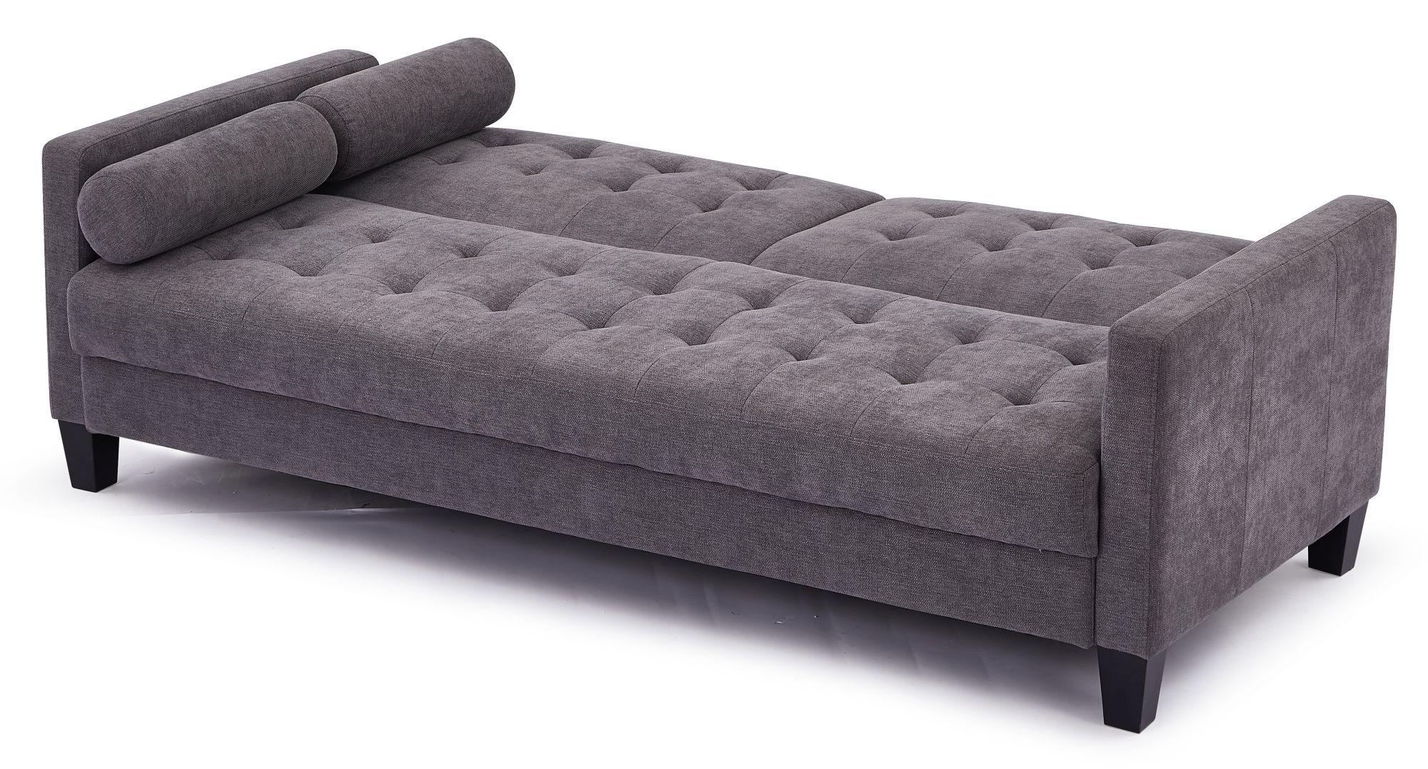 Product photograph of Halia Dark Grey Fabric 3 Seater Sofabed from Choice Furniture Superstore.