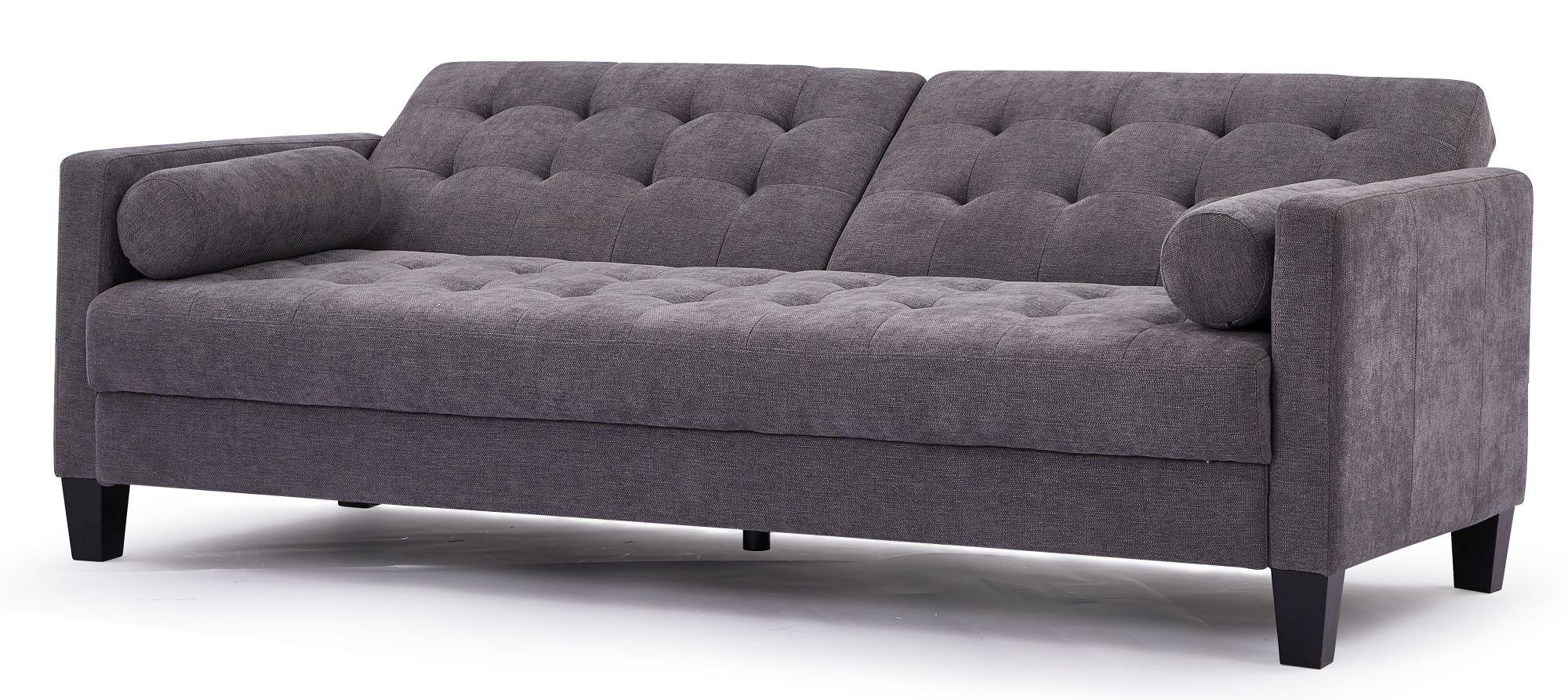 Product photograph of Halia Dark Grey Fabric 3 Seater Sofabed from Choice Furniture Superstore.