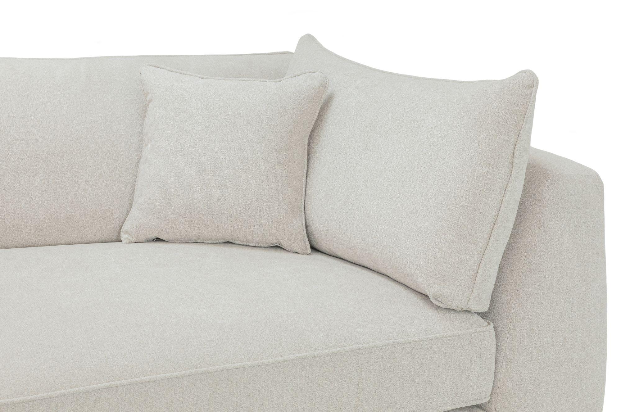 Product photograph of Monaco Stone Fabric Large Corner Sofa from Choice Furniture Superstore.