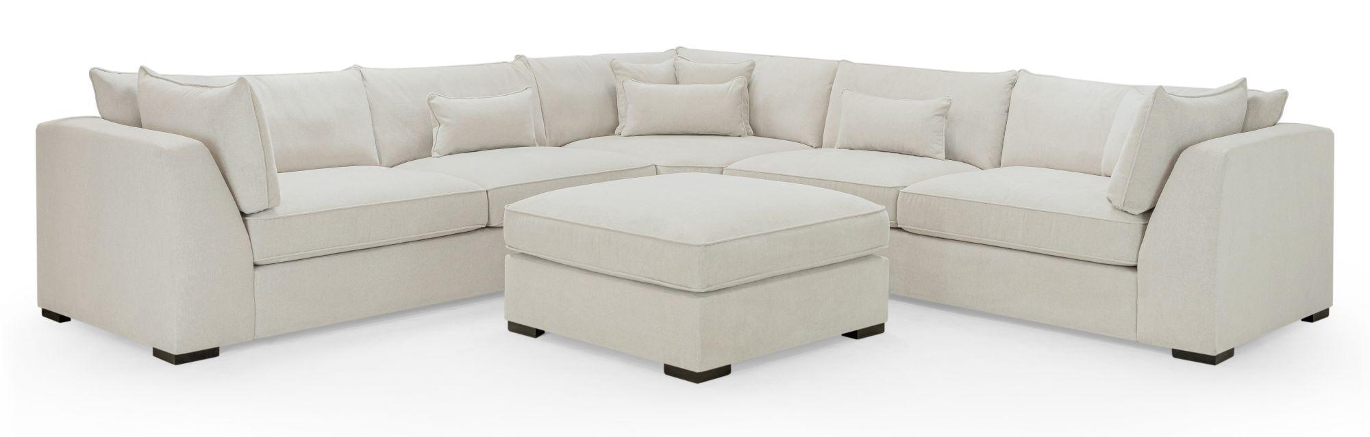 Product photograph of Monaco Stone Fabric Footstool from Choice Furniture Superstore.