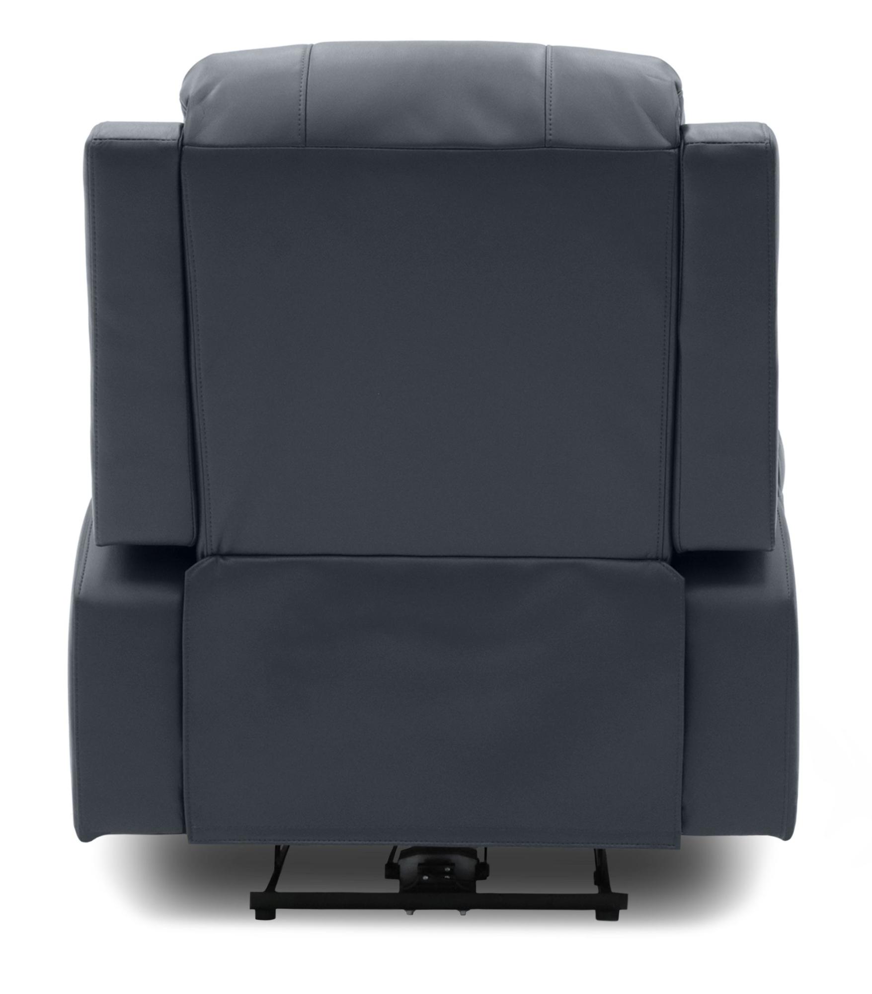 Product photograph of Axel Grey Faux Leather Electric Recliner Armchair from Choice Furniture Superstore.