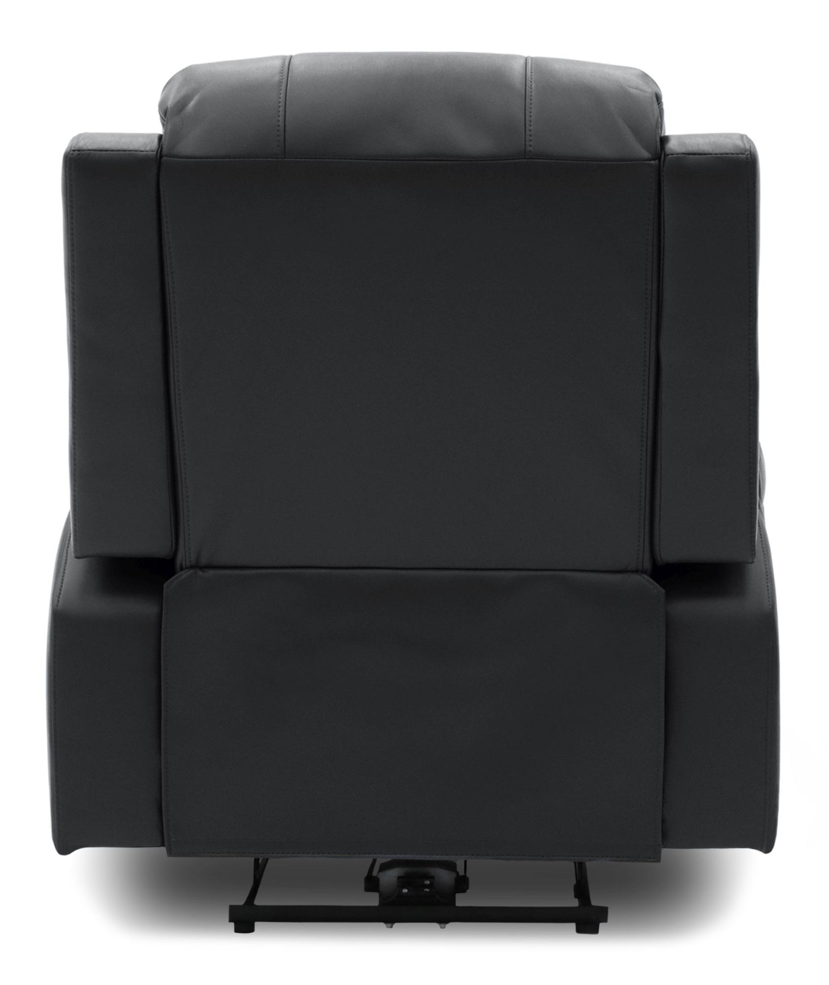 Product photograph of Axel Black Faux Leather Electric Recliner Armchair from Choice Furniture Superstore.