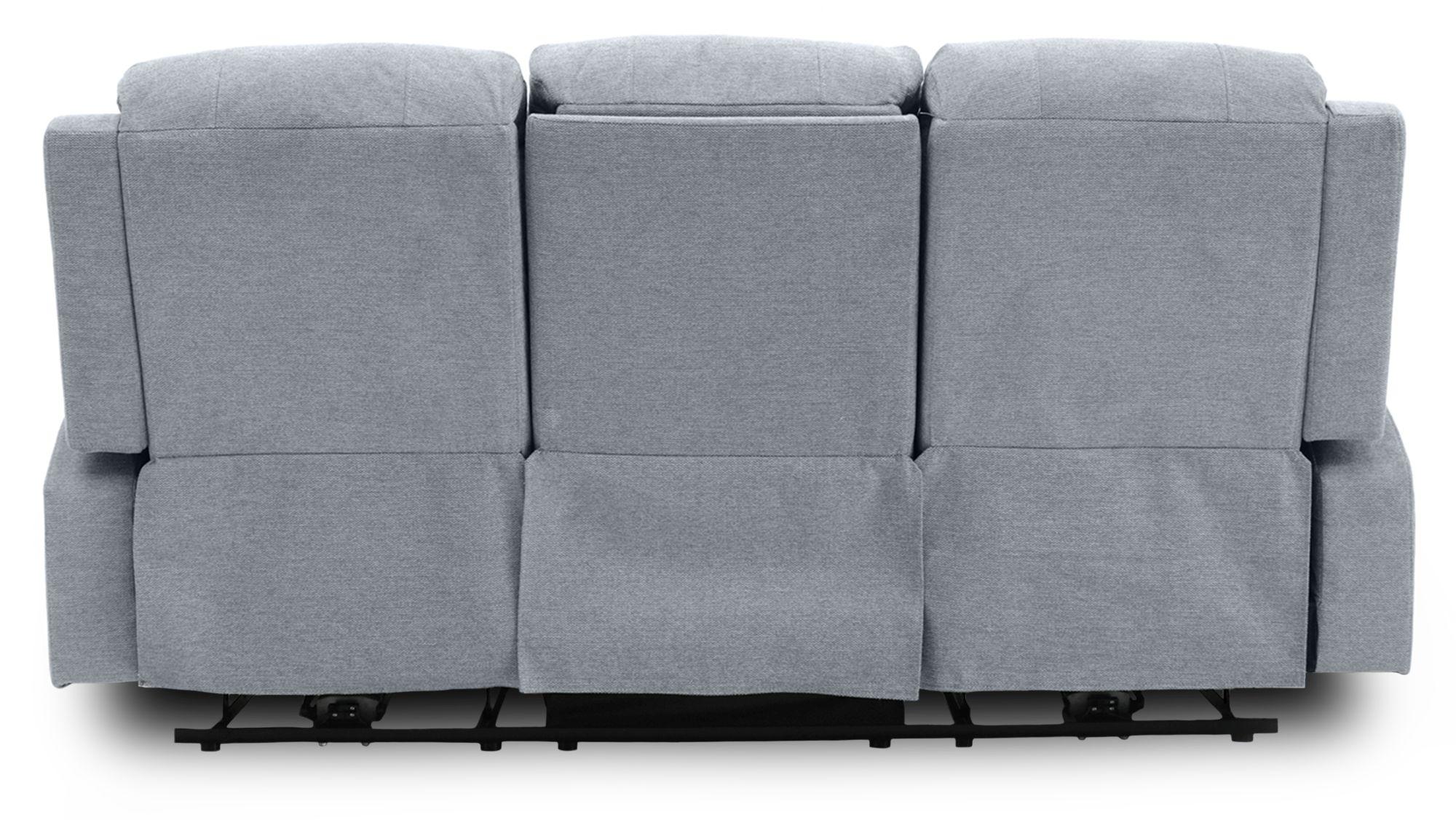 Product photograph of Axel Grey Fabric Electric Recliner 3 Seater Sofa from Choice Furniture Superstore.