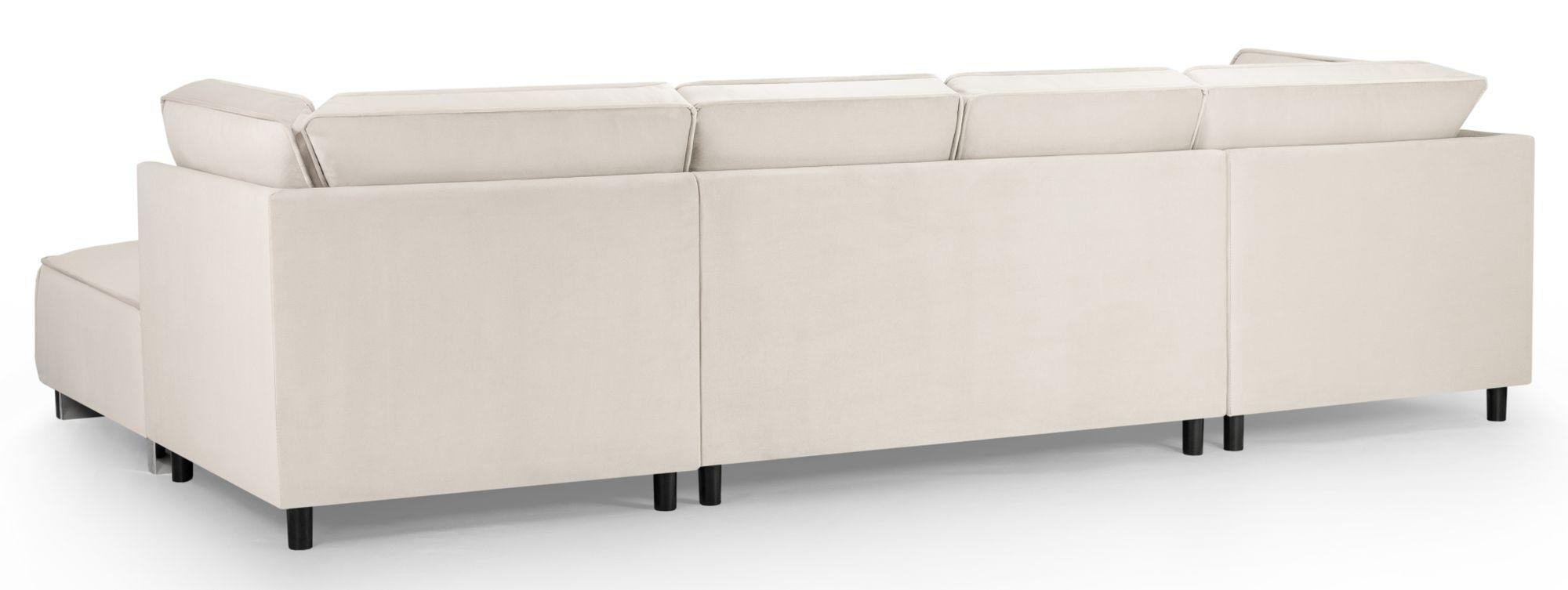 Product photograph of Sloane Cream Fabric U Shape Corner Sofa Suite from Choice Furniture Superstore.
