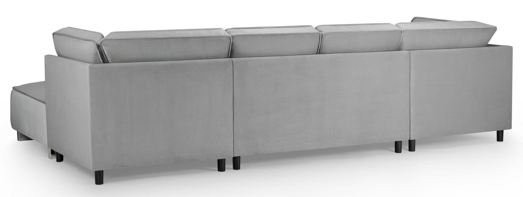 Product photograph of Sloane Grey Fabric U Shape Corner Sofa Suite from Choice Furniture Superstore.