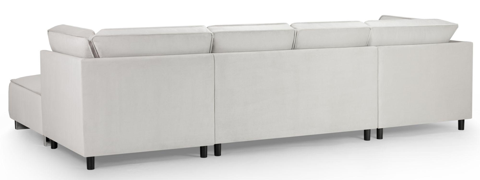 Product photograph of Sloane Silver Fabric U Shape Corner Sofa Suite from Choice Furniture Superstore.