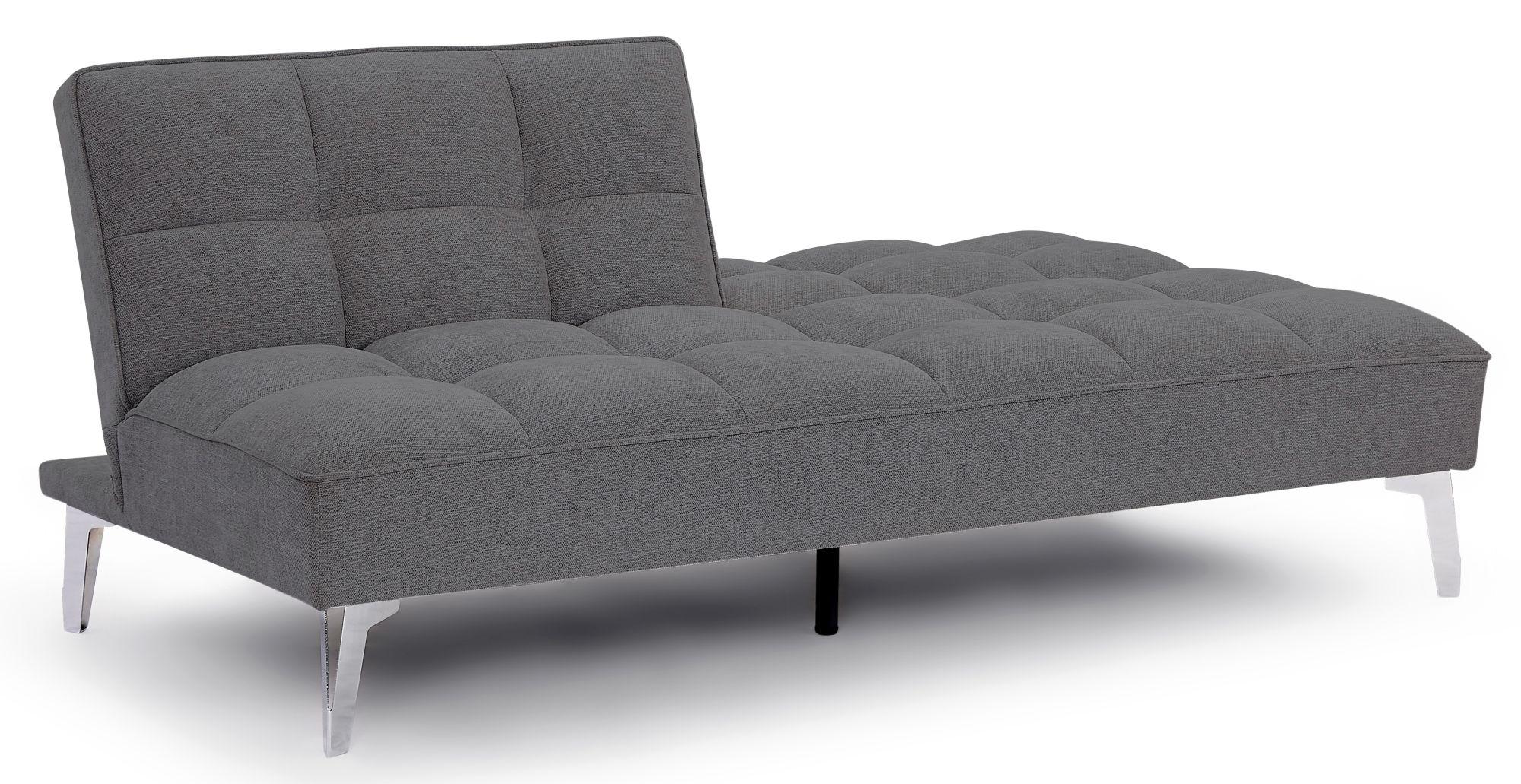 Product photograph of Carys Dark Grey Fabric 3 Seater Click Clack Sofa Bed from Choice Furniture Superstore.