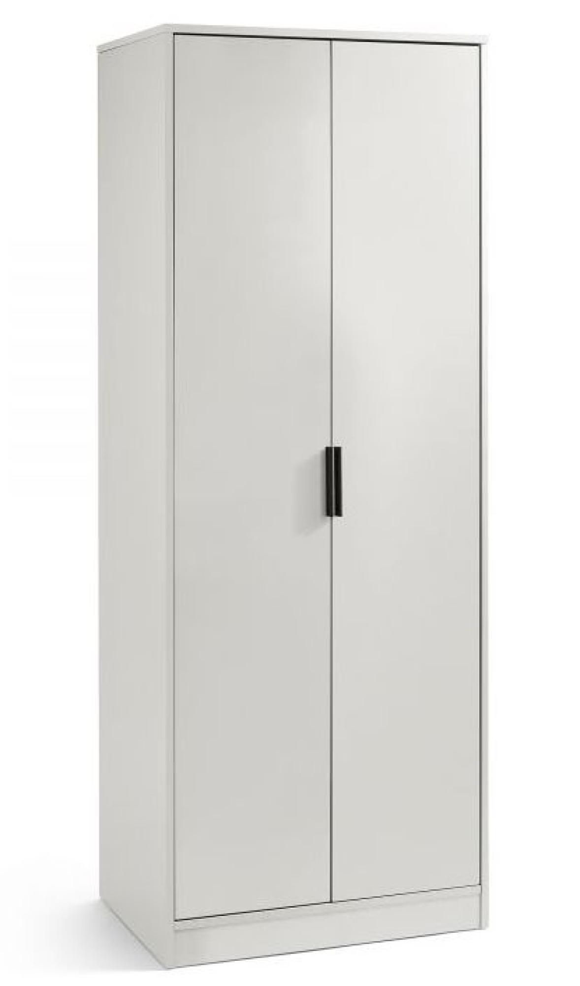 Product photograph of Alba Grey 2 Door Wardrobe from Choice Furniture Superstore.