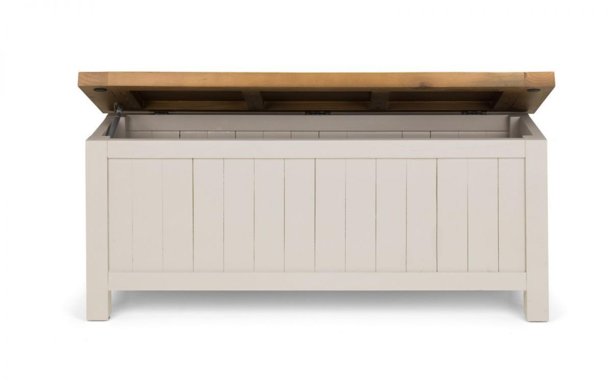 Product photograph of Aspen Grey Storage Bench from Choice Furniture Superstore.