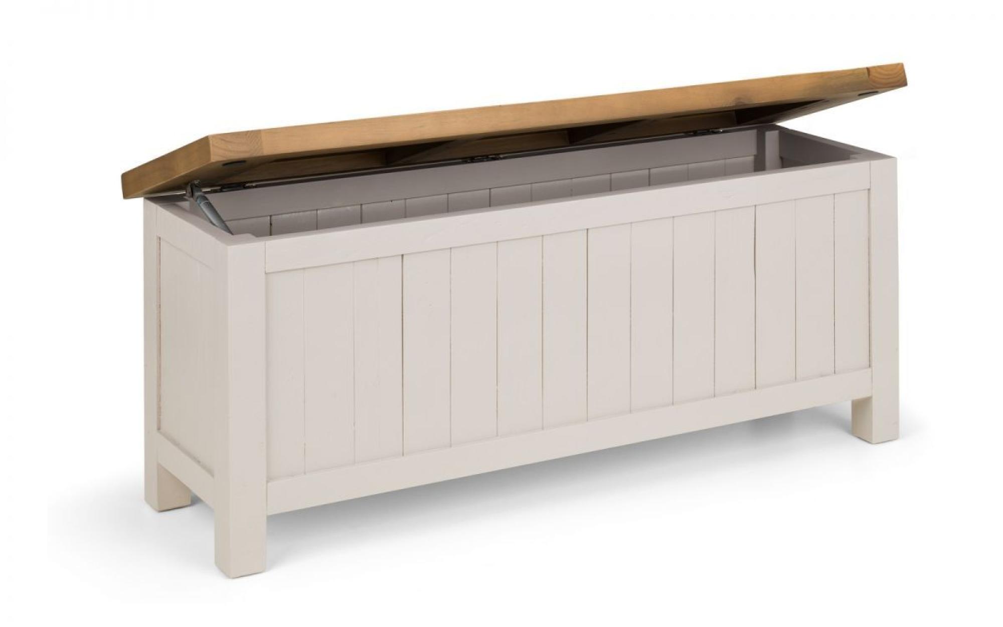 Product photograph of Aspen Grey Storage Bench from Choice Furniture Superstore.