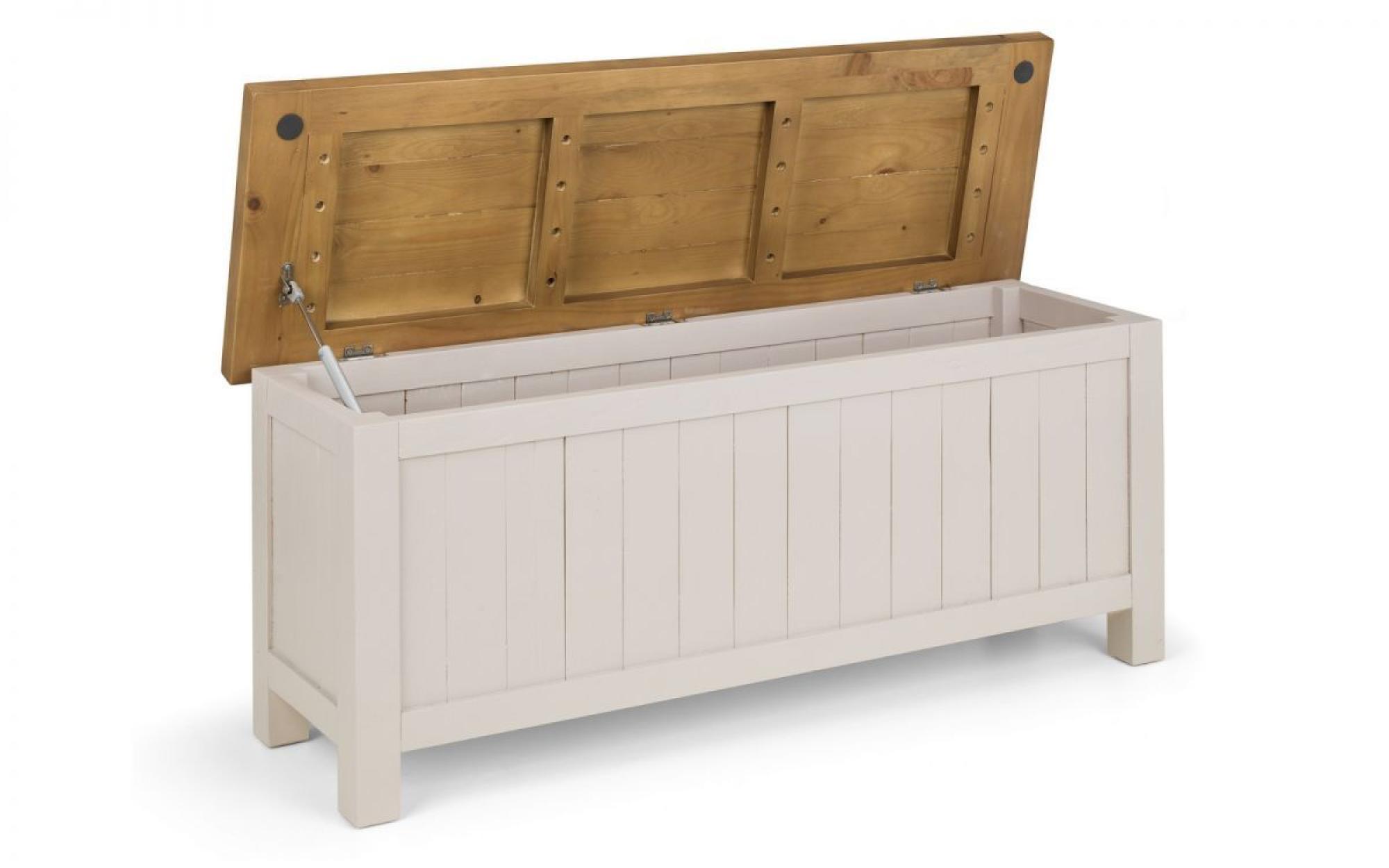 Product photograph of Aspen Grey Storage Bench from Choice Furniture Superstore.
