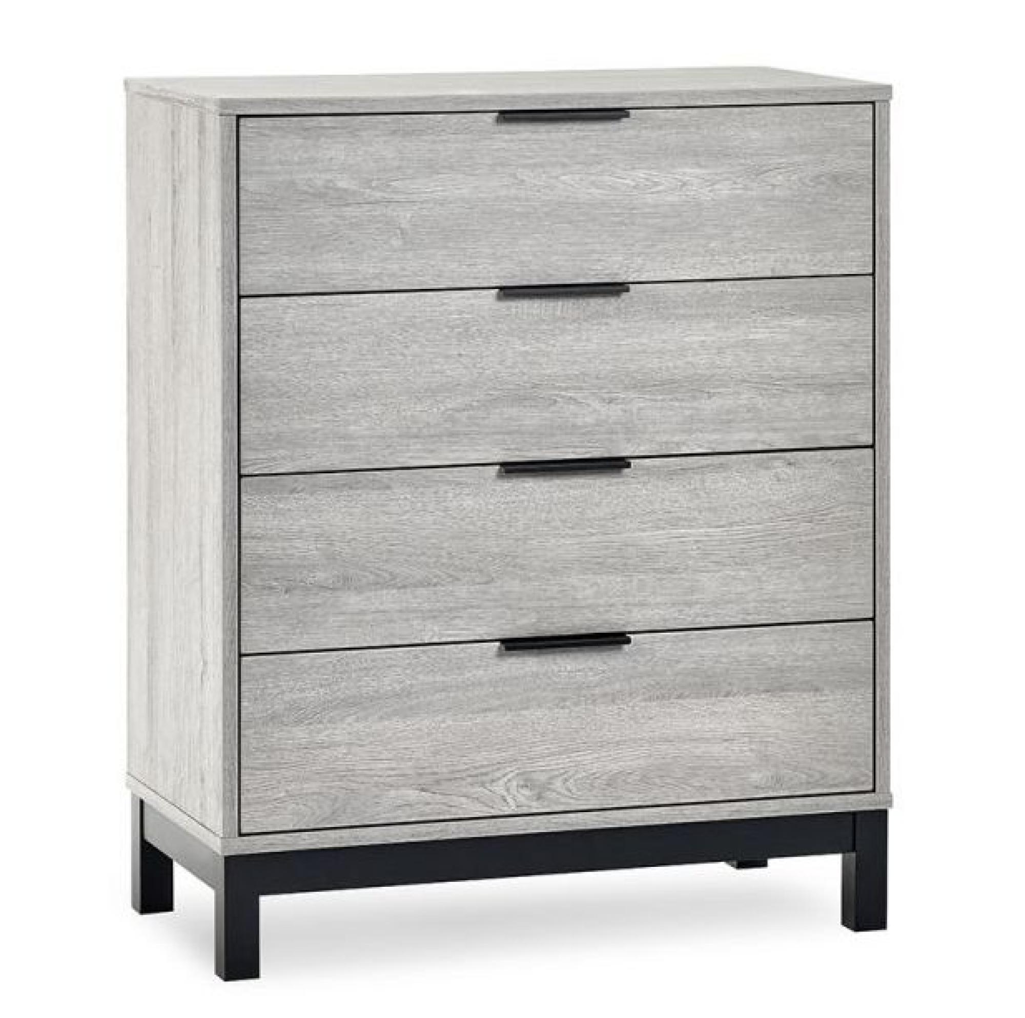 Product photograph of Bali Grey Oak 4 Drawer Chest from Choice Furniture Superstore.