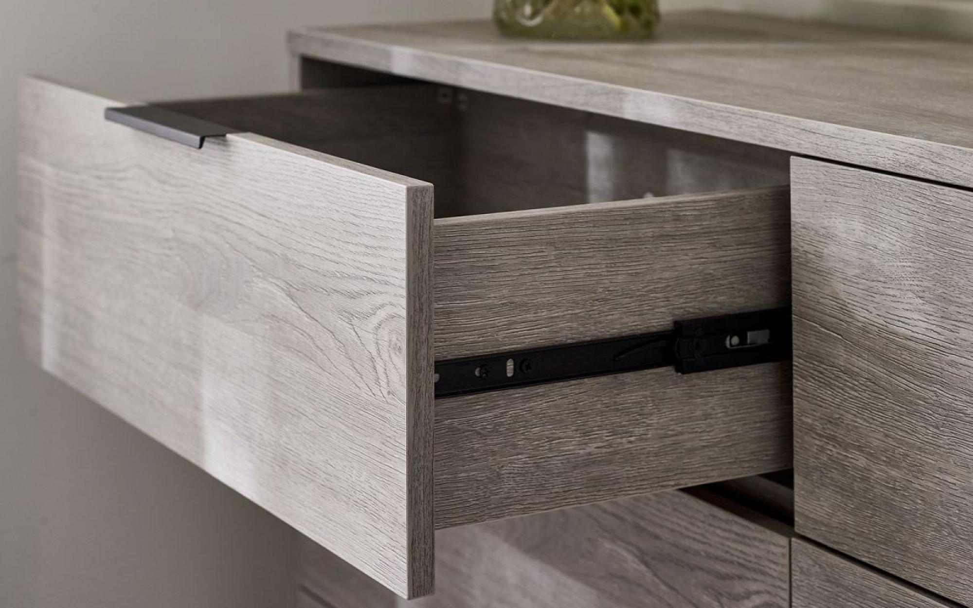 Product photograph of Bali Grey Oak 6 Drawer Wide Chest from Choice Furniture Superstore.