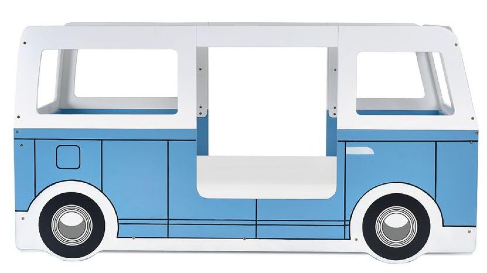 Product photograph of Campervan Light Blue Kids Bunk Bed from Choice Furniture Superstore.