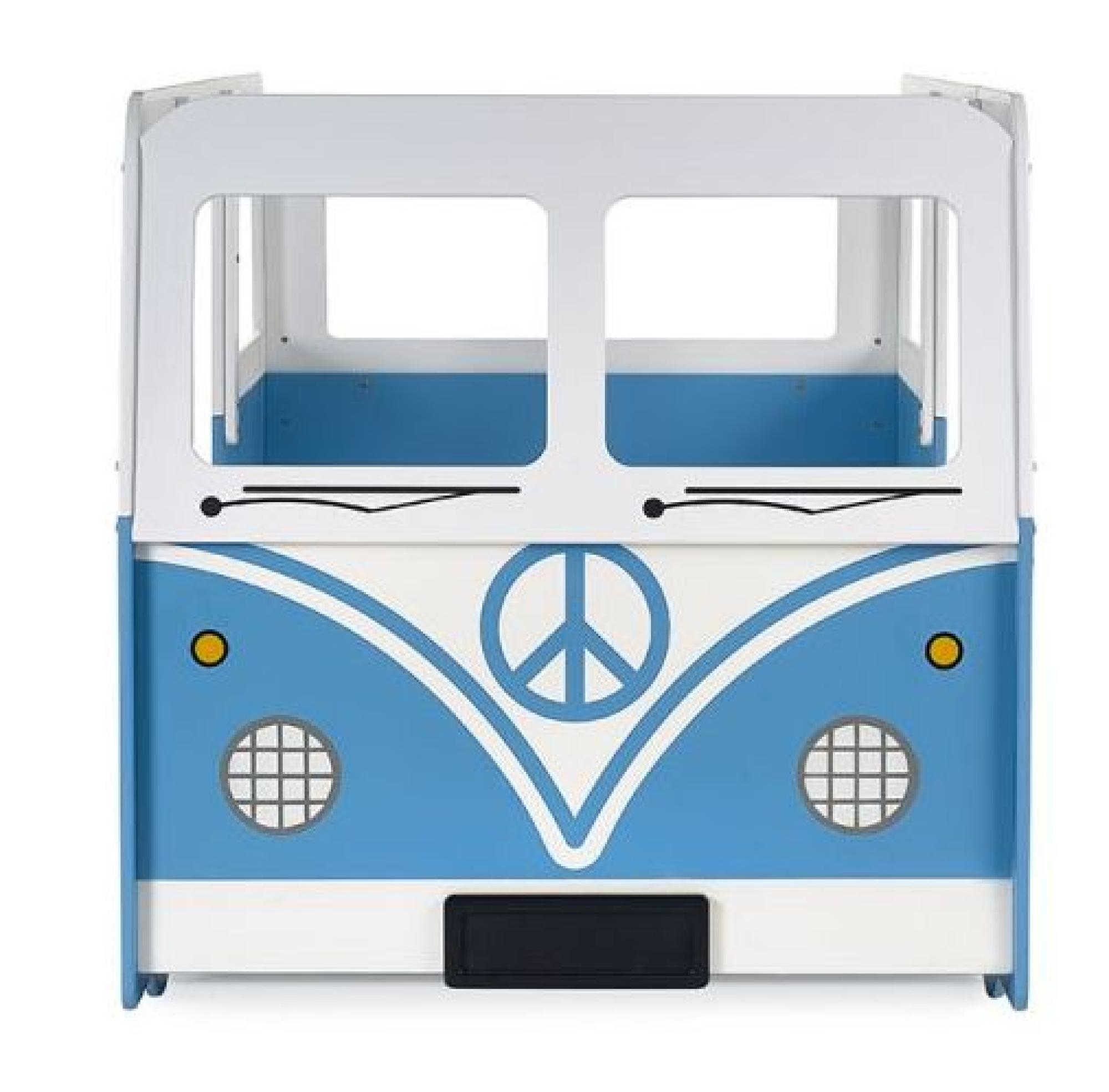 Product photograph of Campervan Light Blue Kids Bunk Bed from Choice Furniture Superstore.