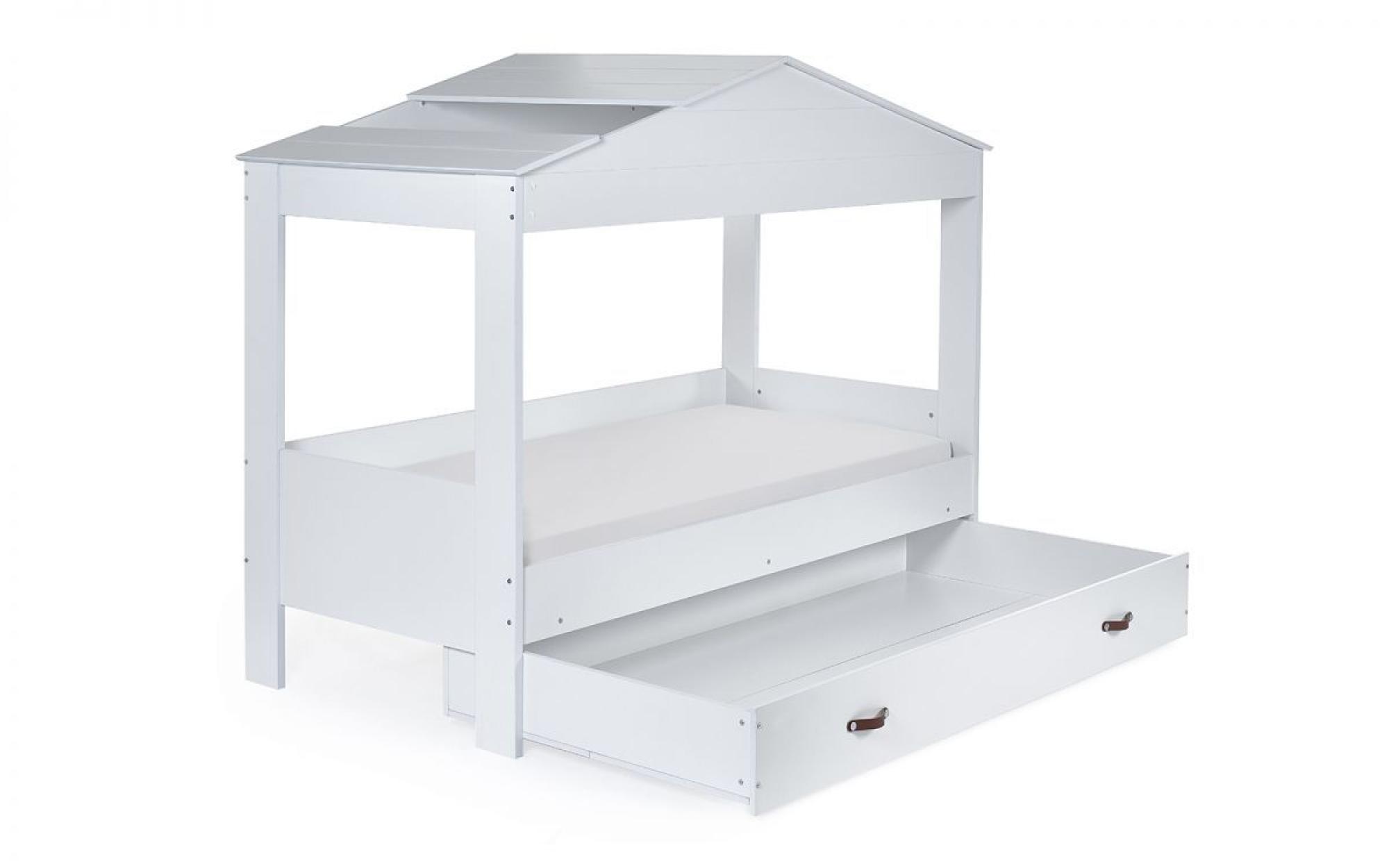 Product photograph of Hazel White 100cm Kids Low Sleeper Bed from Choice Furniture Superstore.