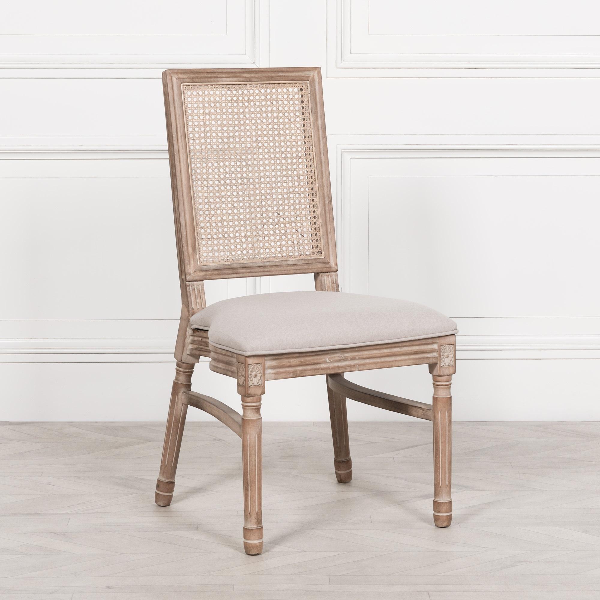 Product photograph of 2 X Wooden Natoma Rattan Back Dining Chair from Choice Furniture Superstore.